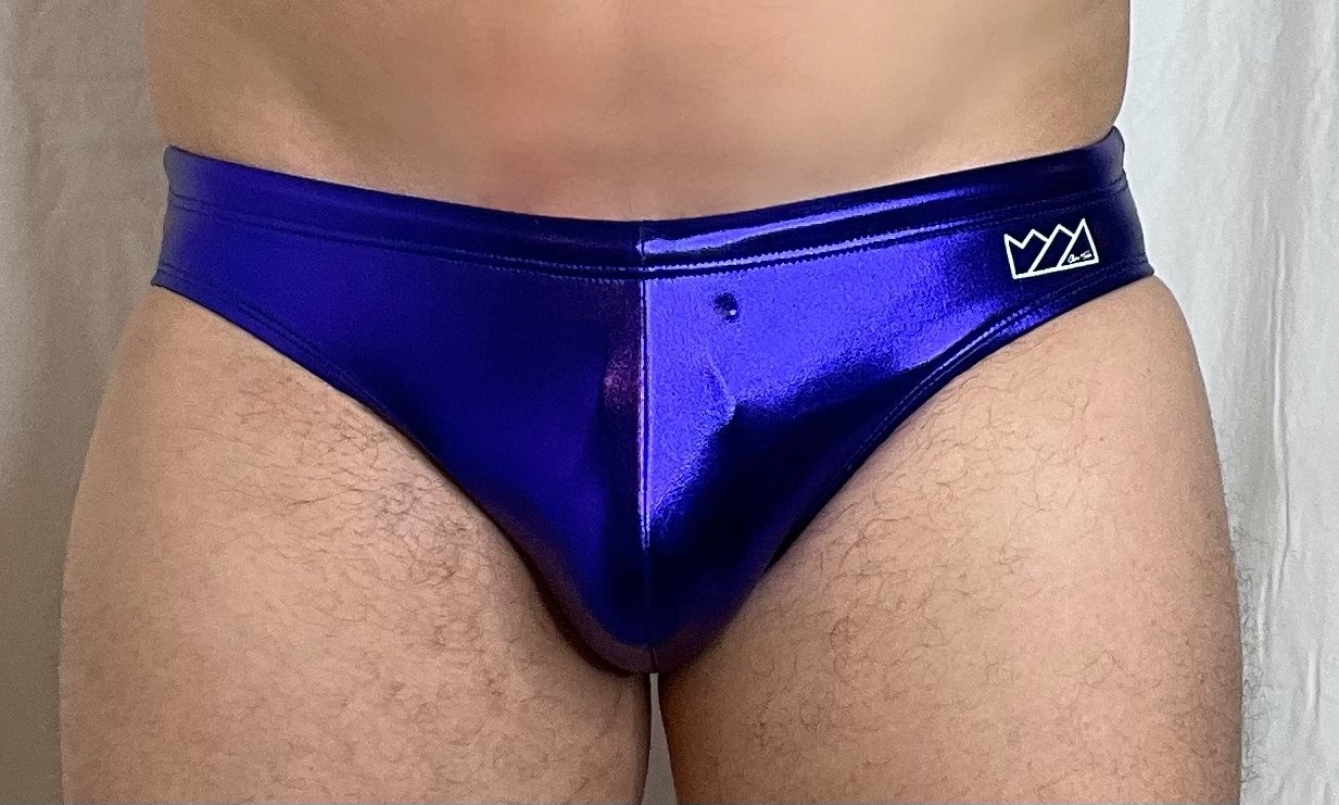 METALLIC SWIM BRIEF - DealByEthan.gay loves Chris Turk