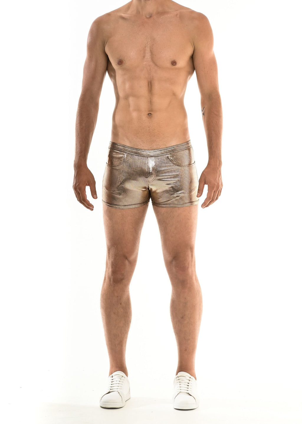 MICRO SQUARES METALLIC SHORT - DealByEthan.gay loves ST33LE