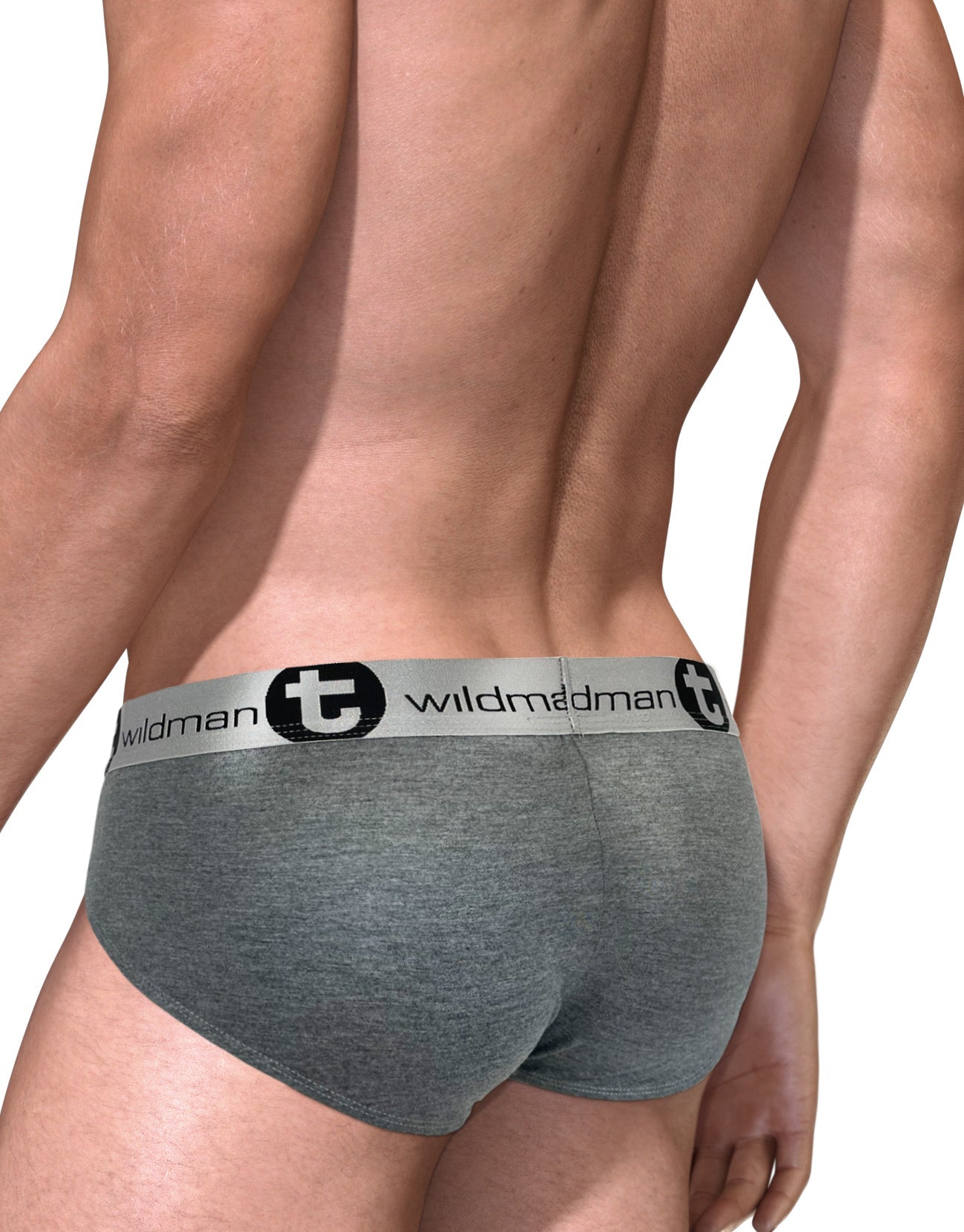 WildmanT Modal Big Boy Pouch Brief Silver Gray - DealByEthan.gay