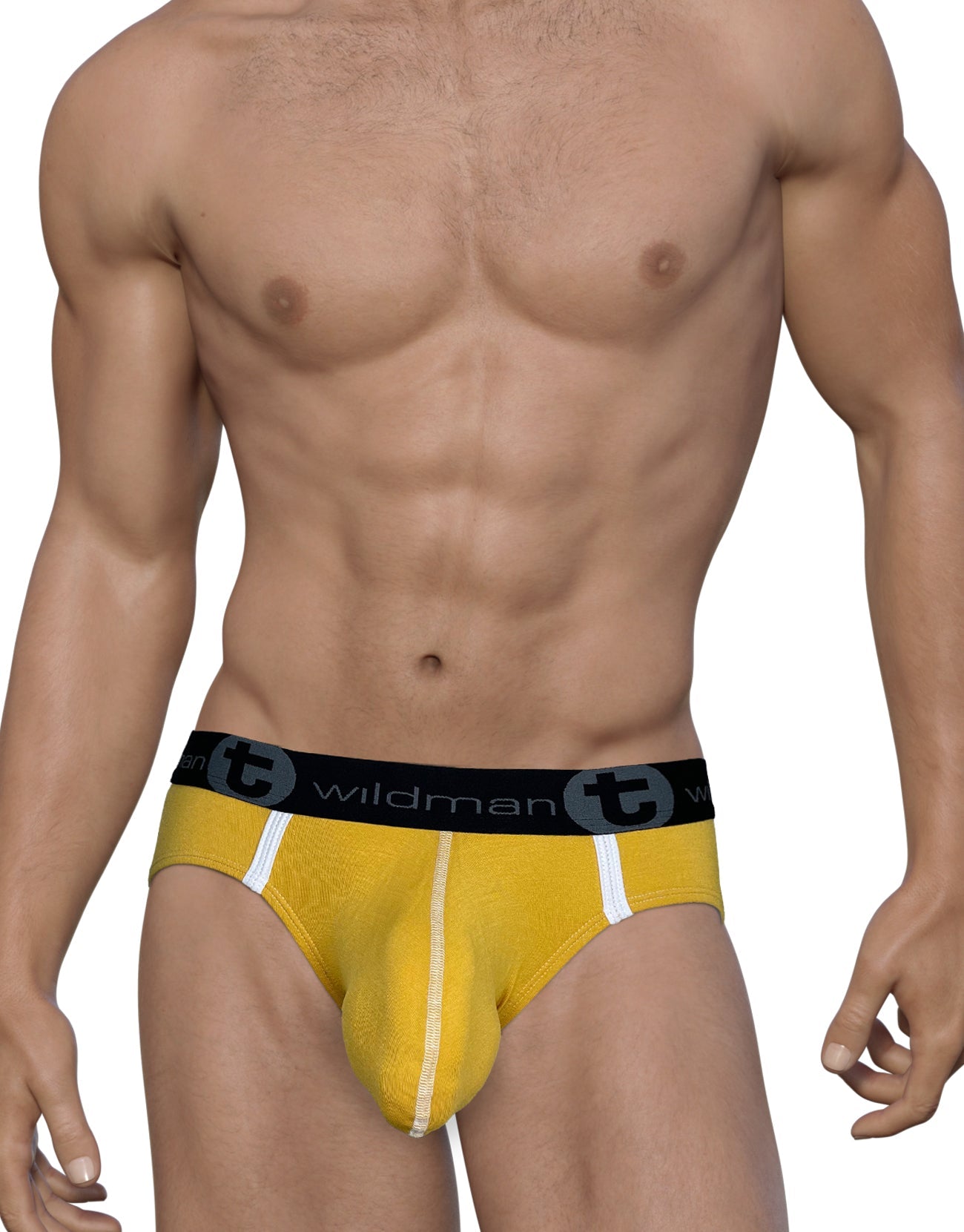 WildmanT Modal Big Boy Pouch Brief Gold - DealByEthan.gay