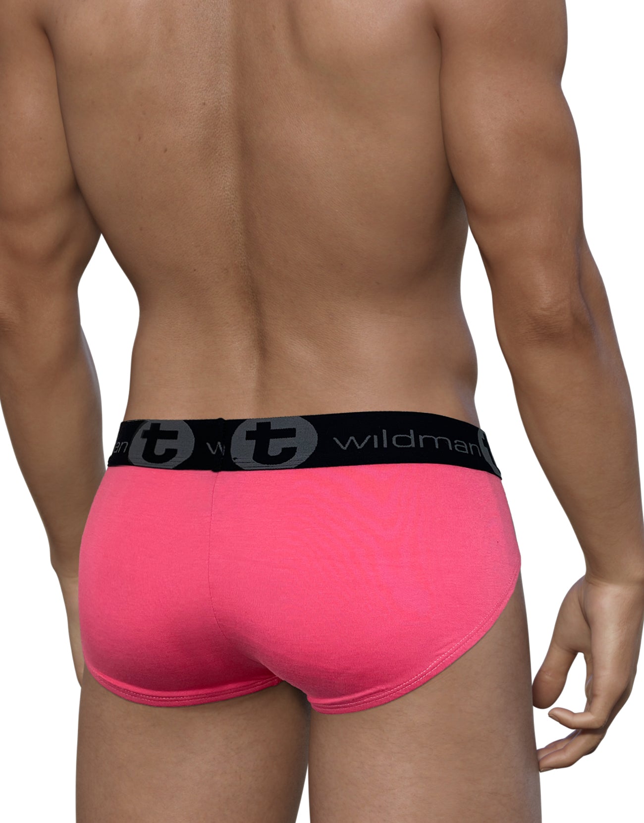 WildmanT Modal Big Boy Pouch Brief Pink - DealByEthan.gay