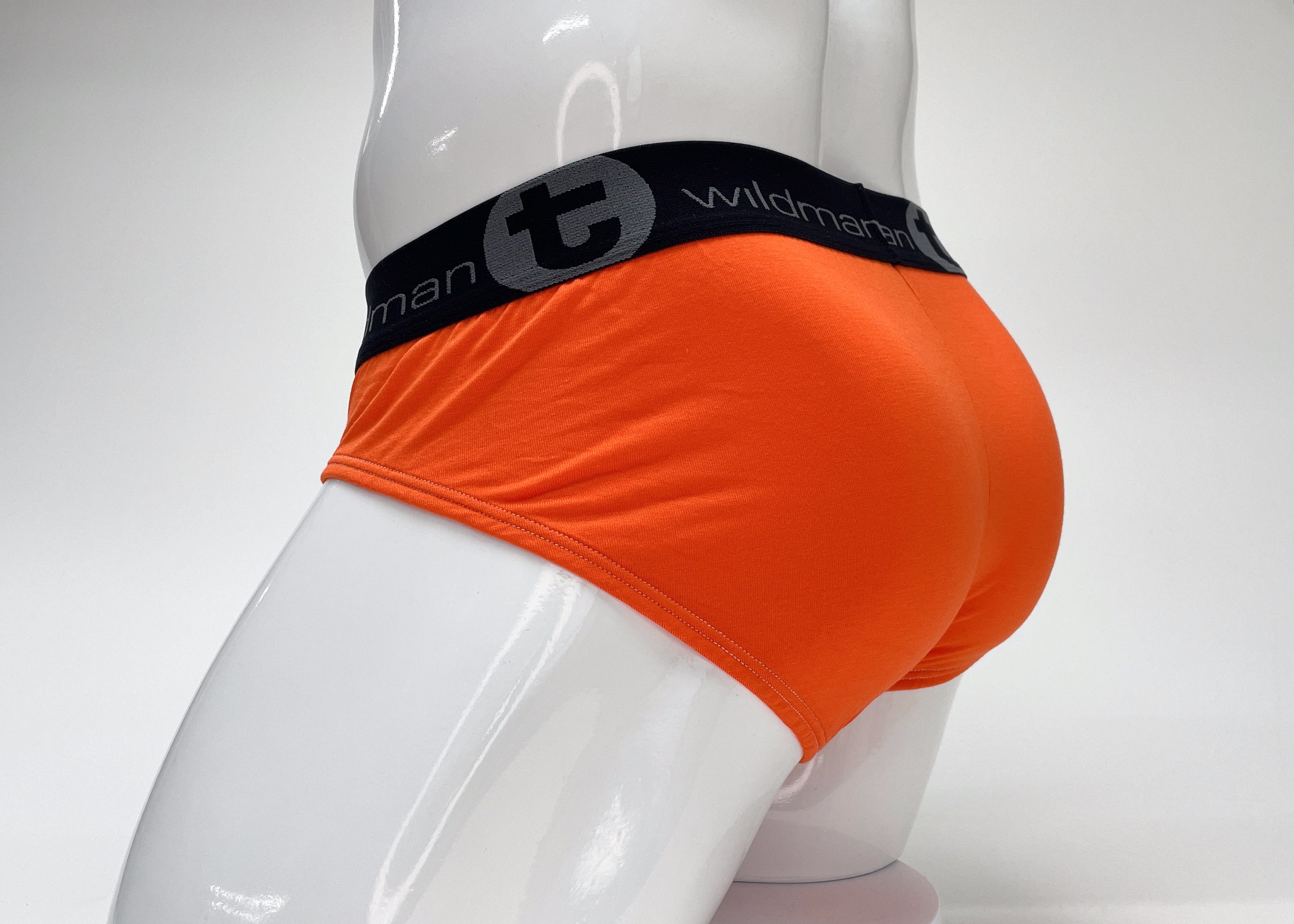 WildmanT Modal Big Boy Pouch Brief Orange - DealByEthan.gay