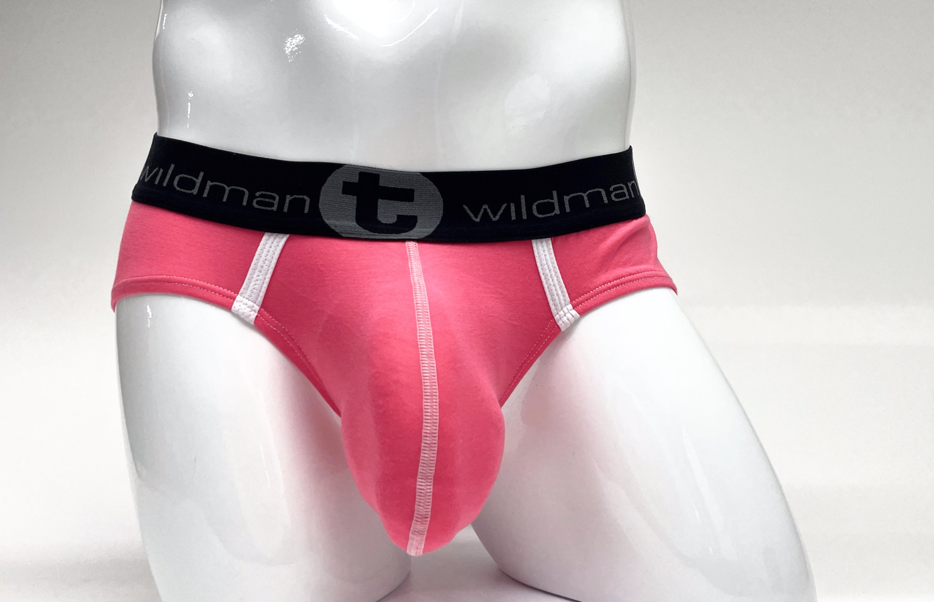 WildmanT Modal Big Boy Pouch Brief Pink - DealByEthan.gay