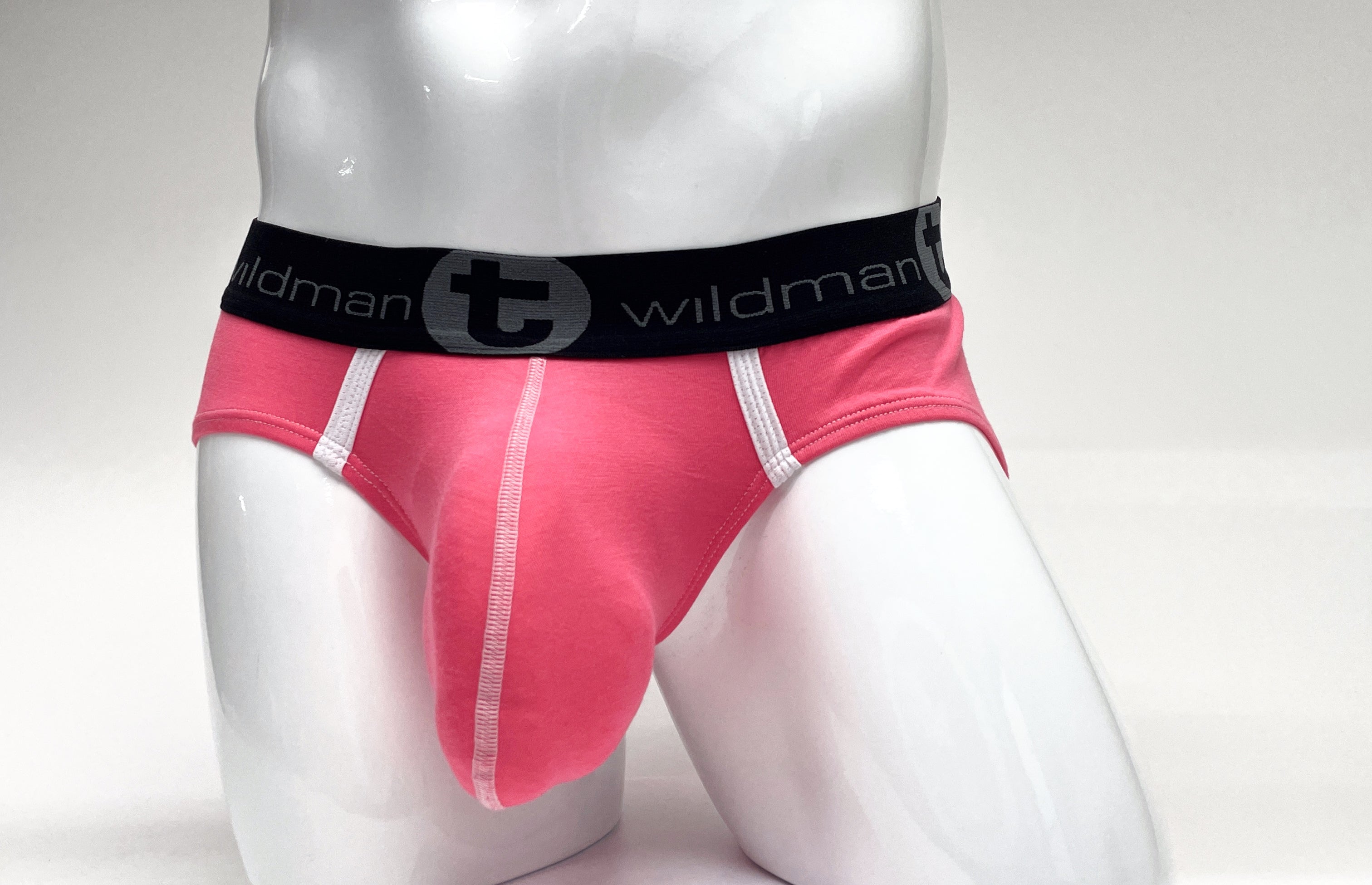 WildmanT Modal Big Boy Pouch Brief Pink - DealByEthan.gay