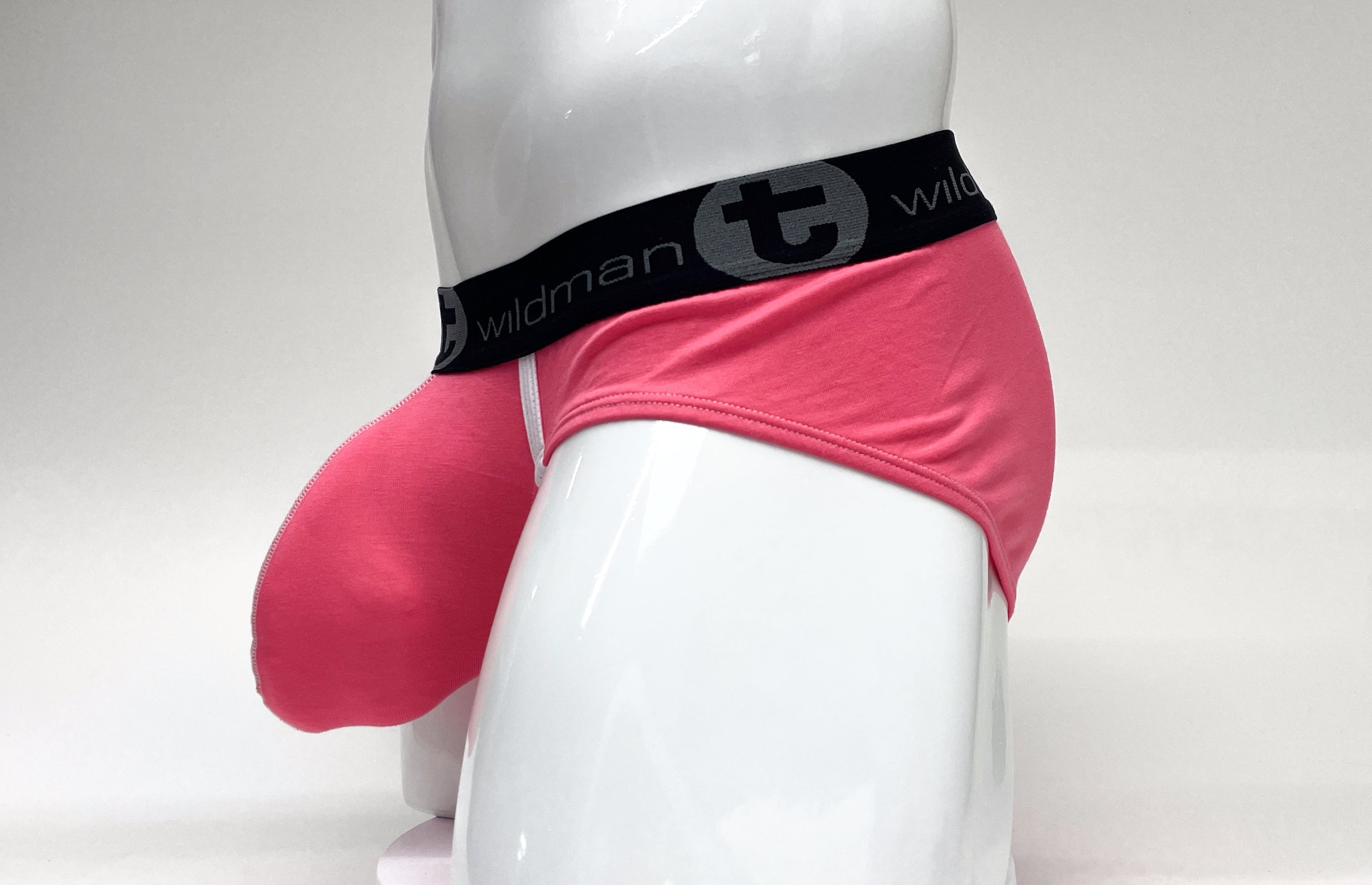 WildmanT Modal Big Boy Pouch Brief Pink - DealByEthan.gay