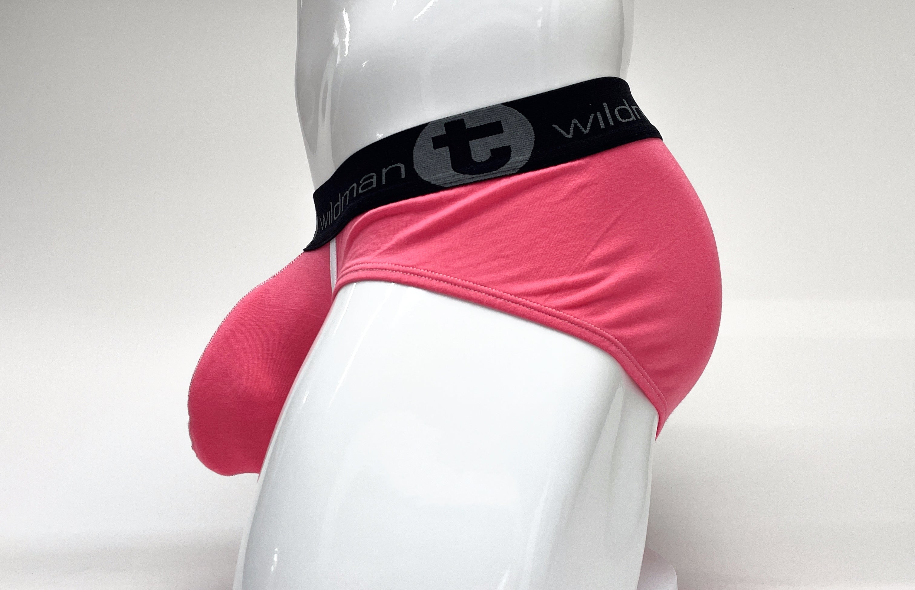 WildmanT Modal Big Boy Pouch Brief Pink - DealByEthan.gay