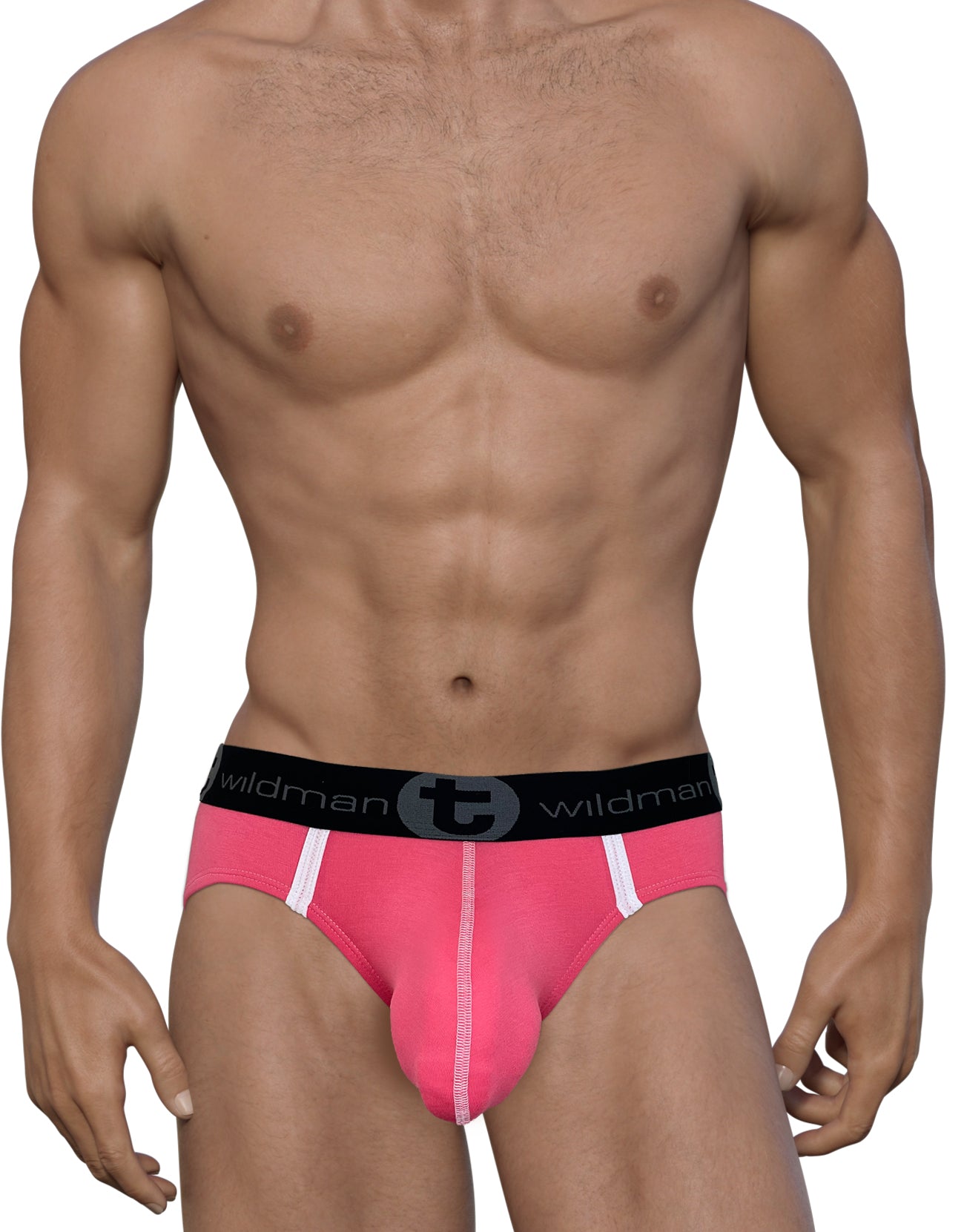 WildmanT Modal Big Boy Pouch Brief Pink - DealByEthan.gay