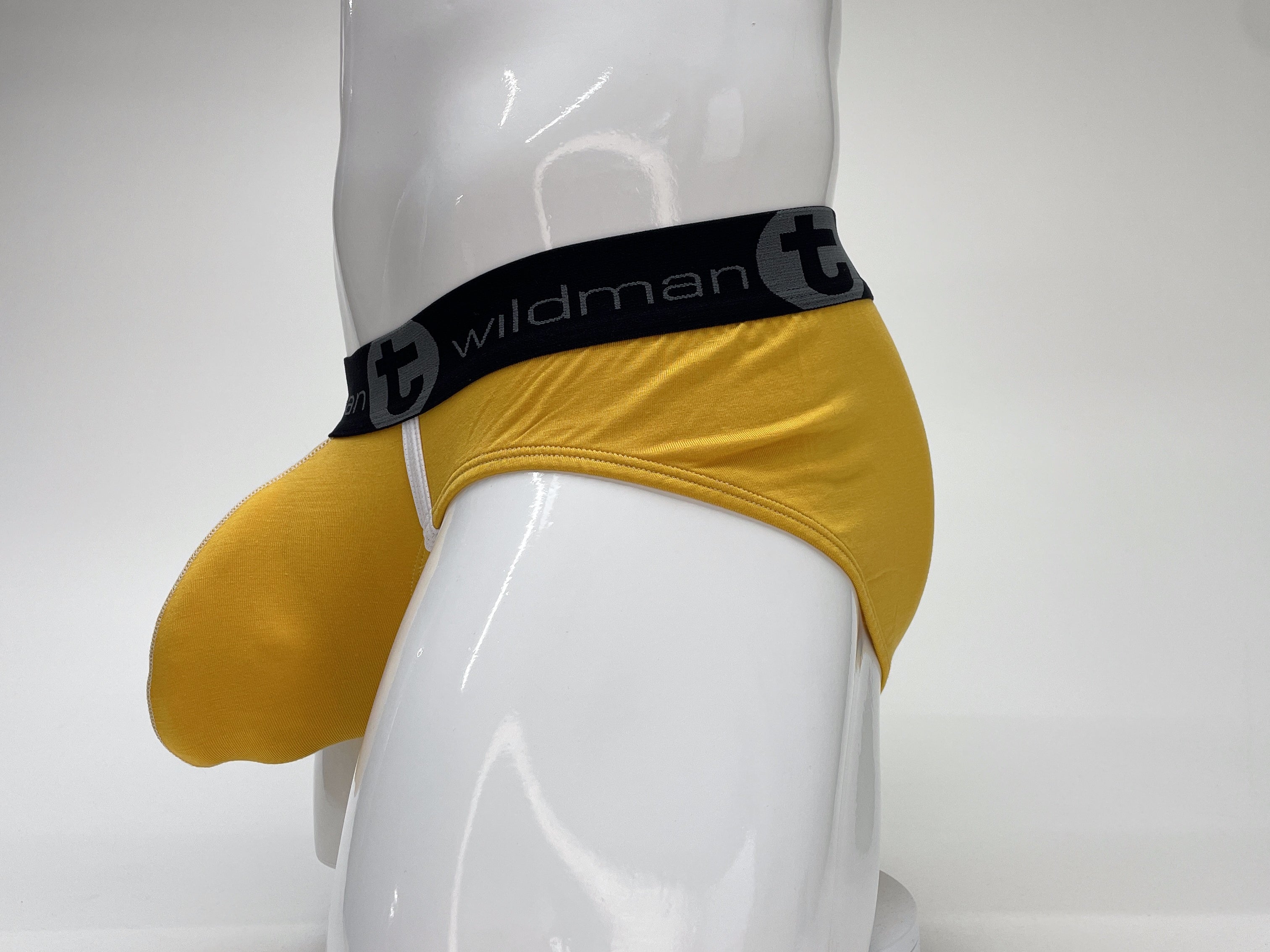 WildmanT Modal Big Boy Pouch Brief Gold - DealByEthan.gay