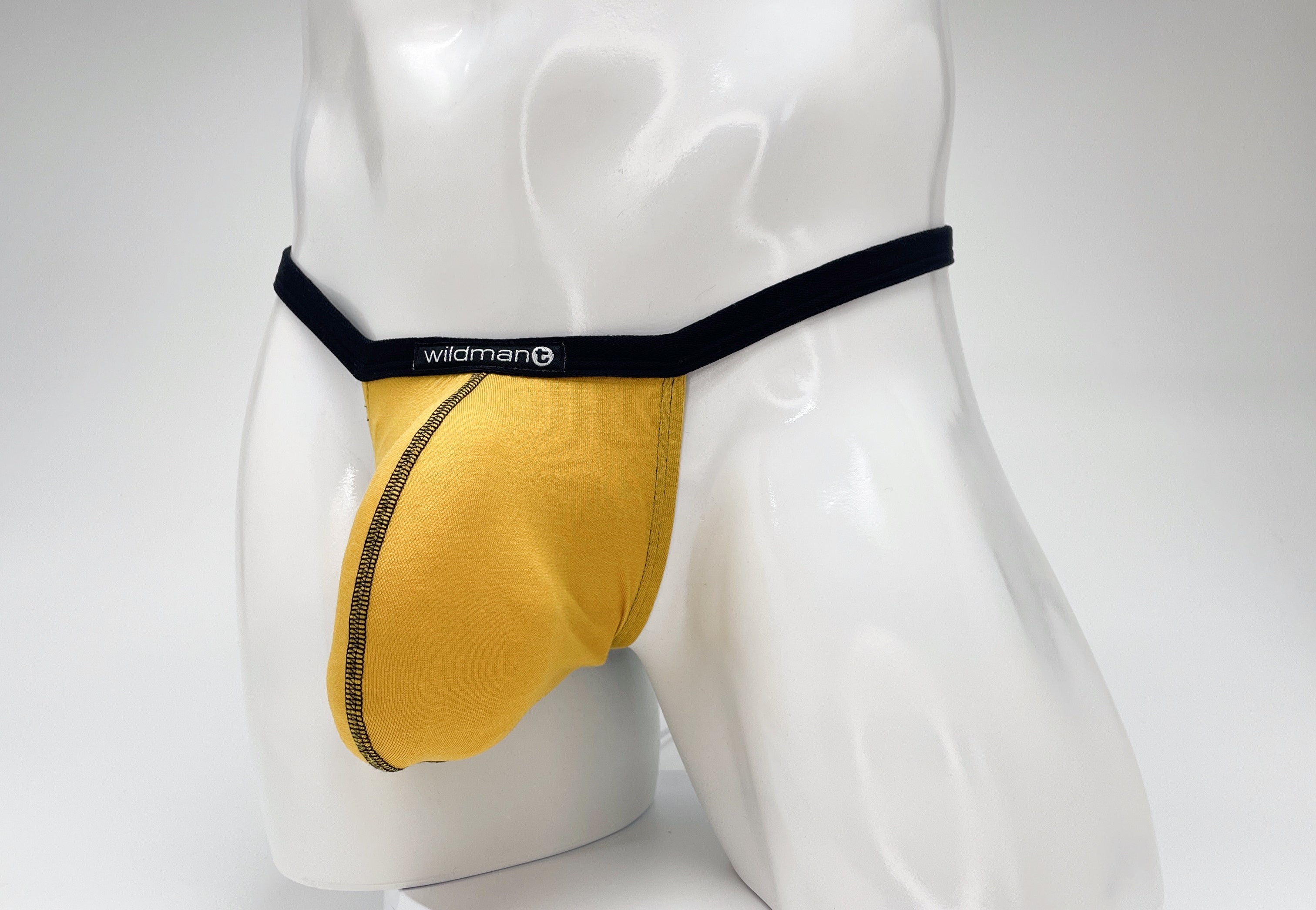 WildmanT Modal Micro Thong Big Boy Pouch Gold - DealByEthan.gay