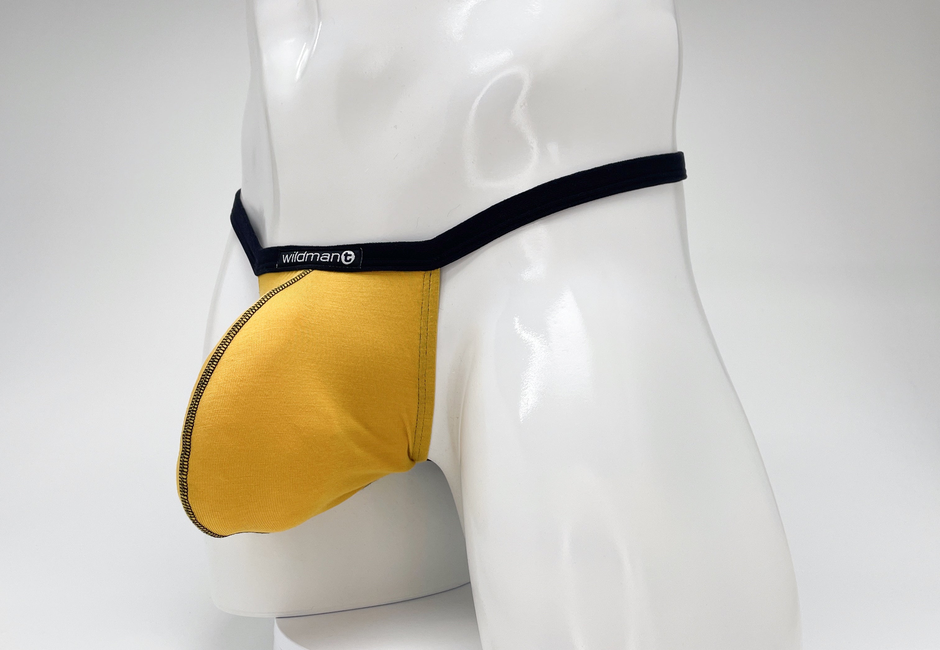 WildmanT Modal Micro Thong Big Boy Pouch Gold - DealByEthan.gay