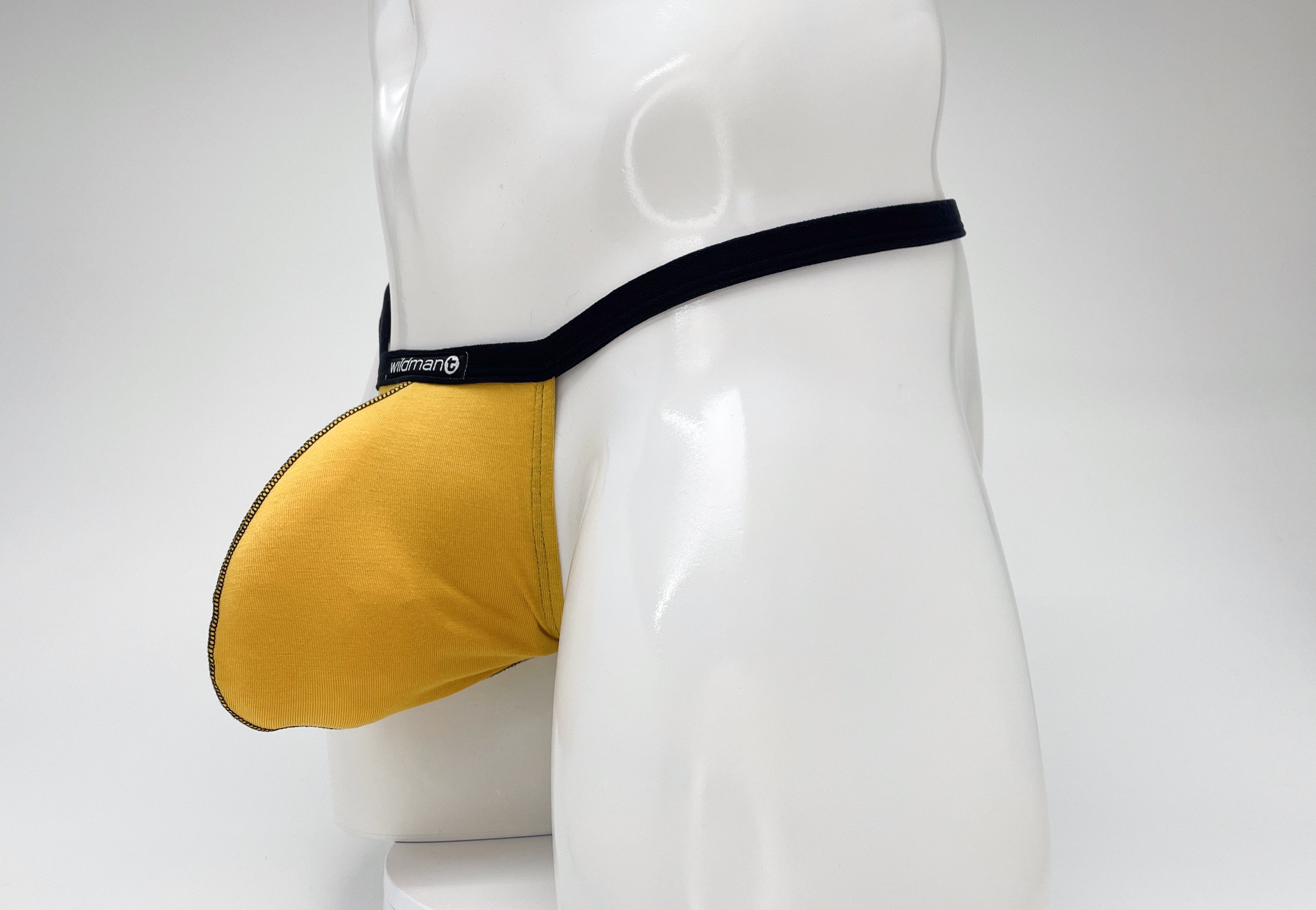 WildmanT Modal Micro Thong Big Boy Pouch Gold - DealByEthan.gay