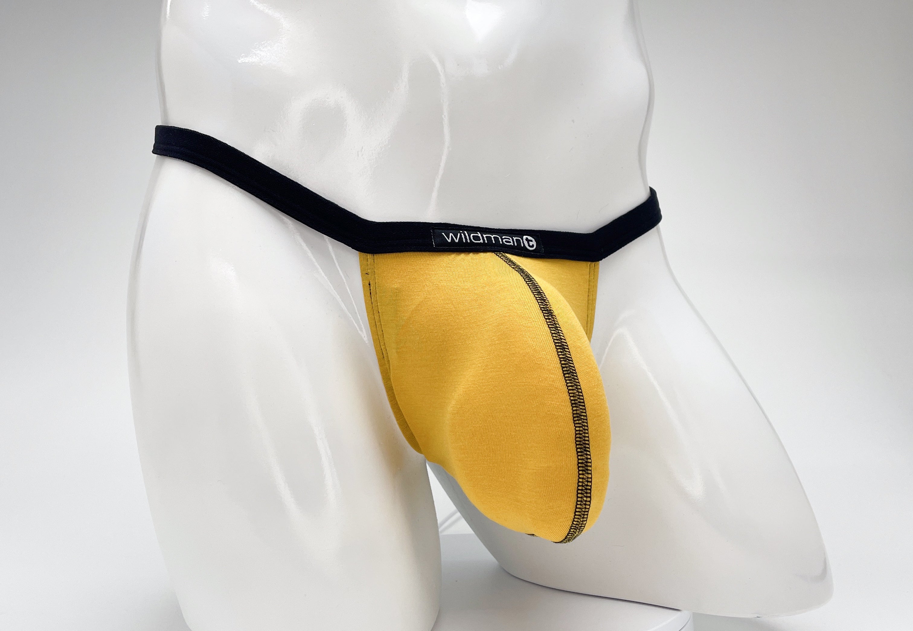 WildmanT Modal Micro Thong Big Boy Pouch Gold - DealByEthan.gay