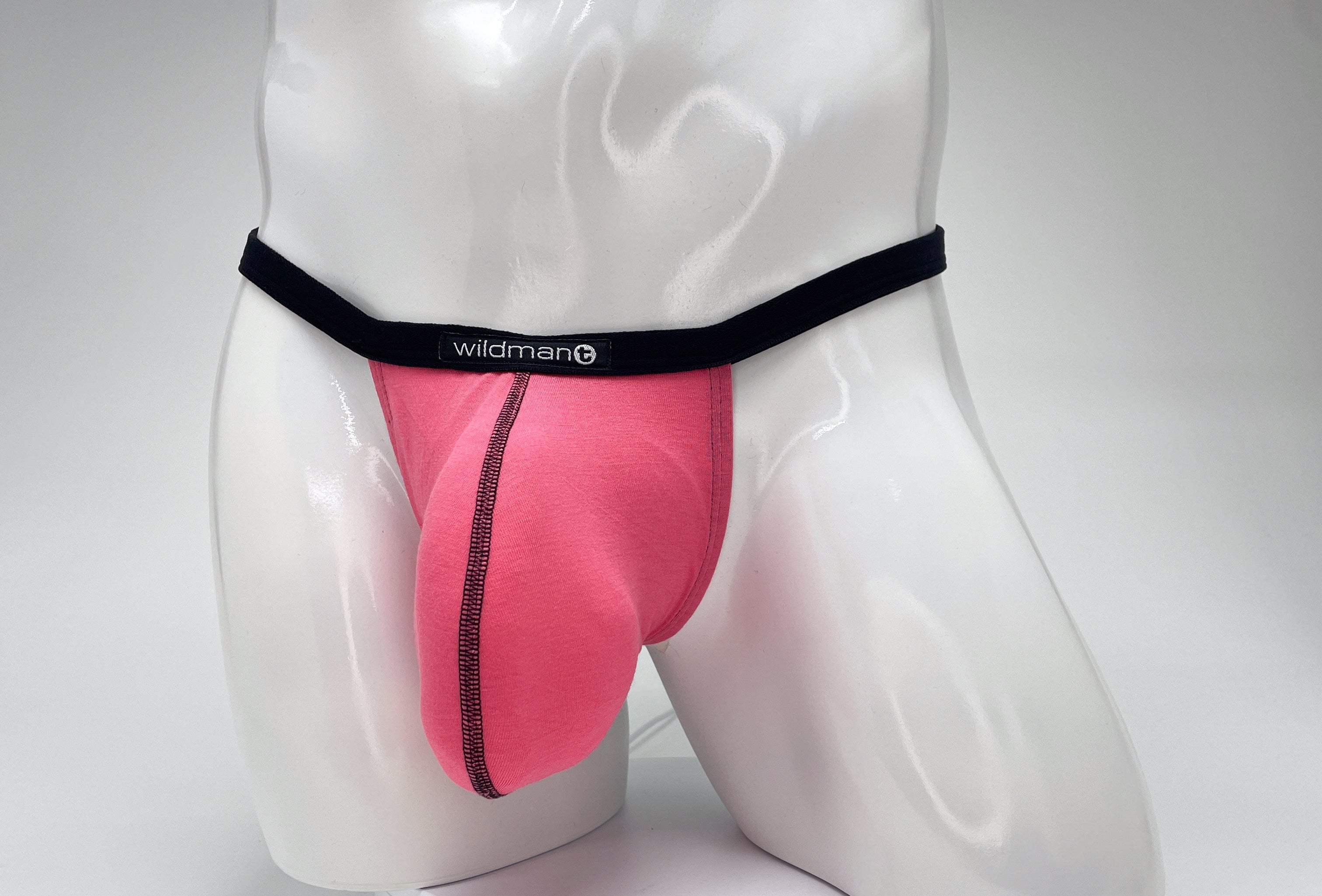 WildmanT Modal Micro Thong Big Boy Pouch Pink - DealByEthan.gay