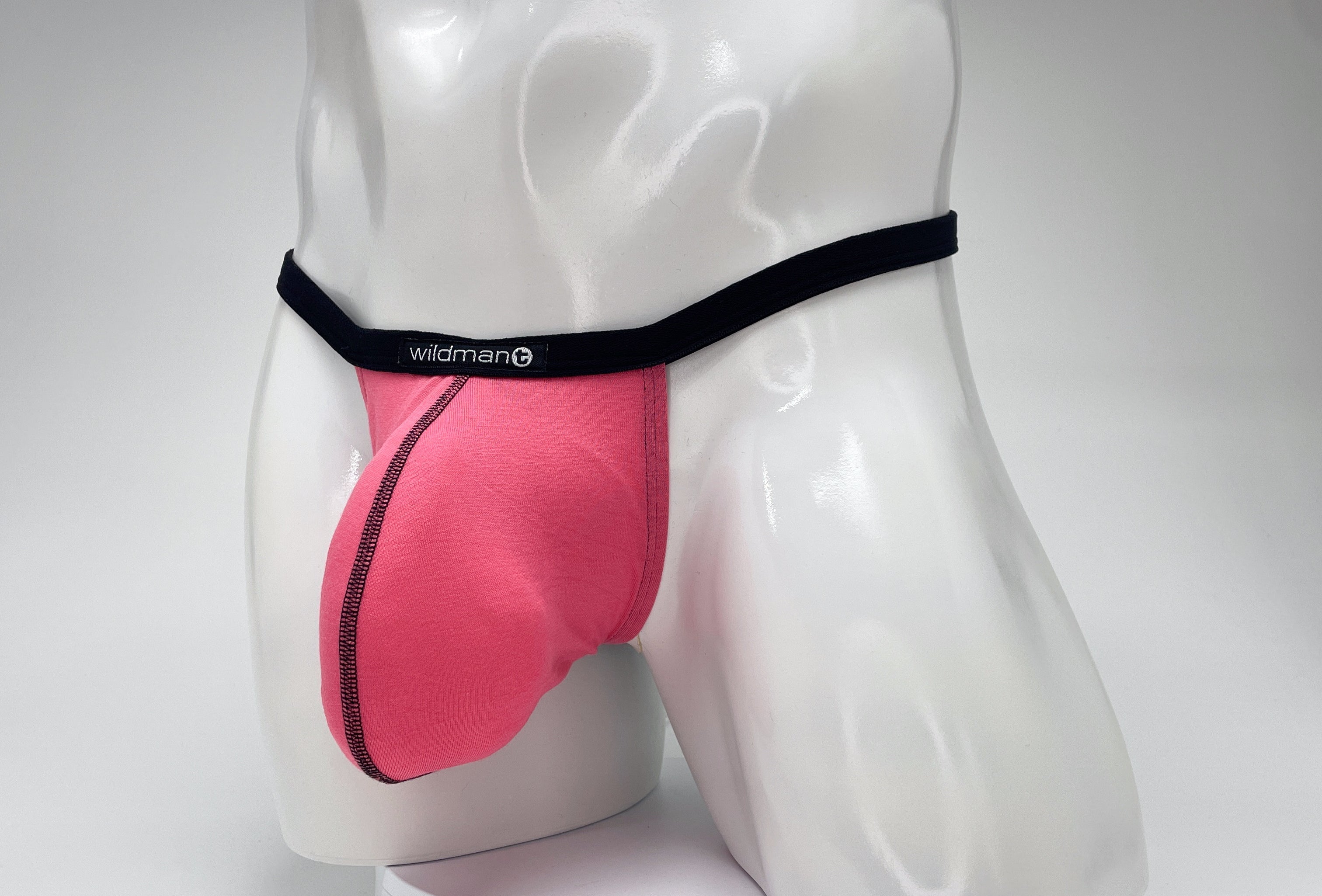 WildmanT Modal Micro Thong Big Boy Pouch Pink - DealByEthan.gay