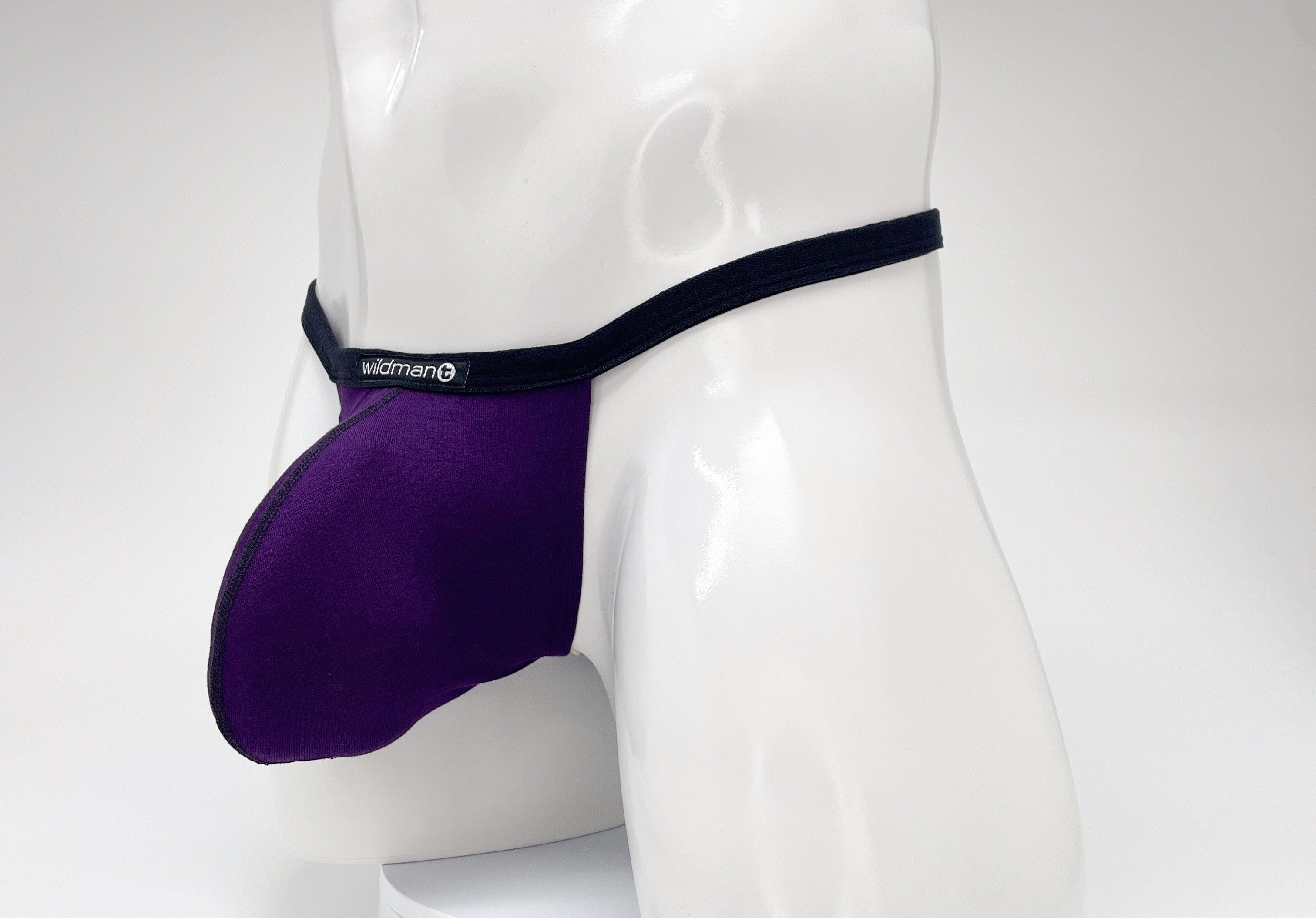 WildmanT Modal Micro Thong Big Boy Pouch Purple - DealByEthan.gay