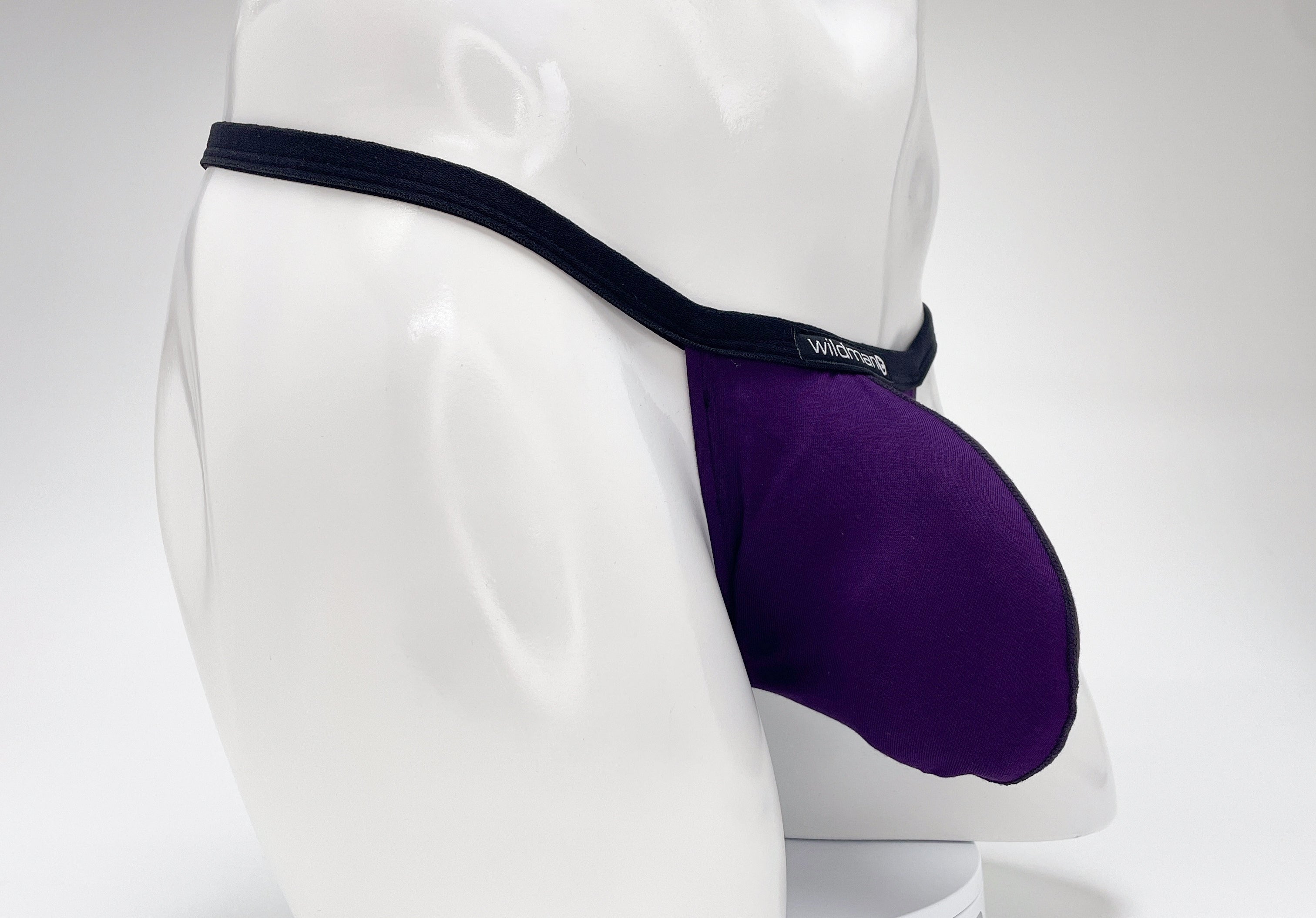 WildmanT Modal Micro Thong Big Boy Pouch Purple - DealByEthan.gay