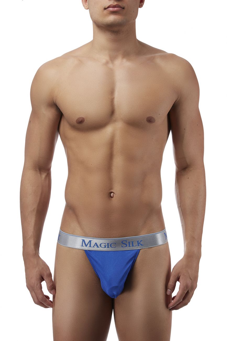 Magic Silk 4586 Silk Knit Micro Thong Color Cobalt - DealByEthan.gay loves Magic Silk