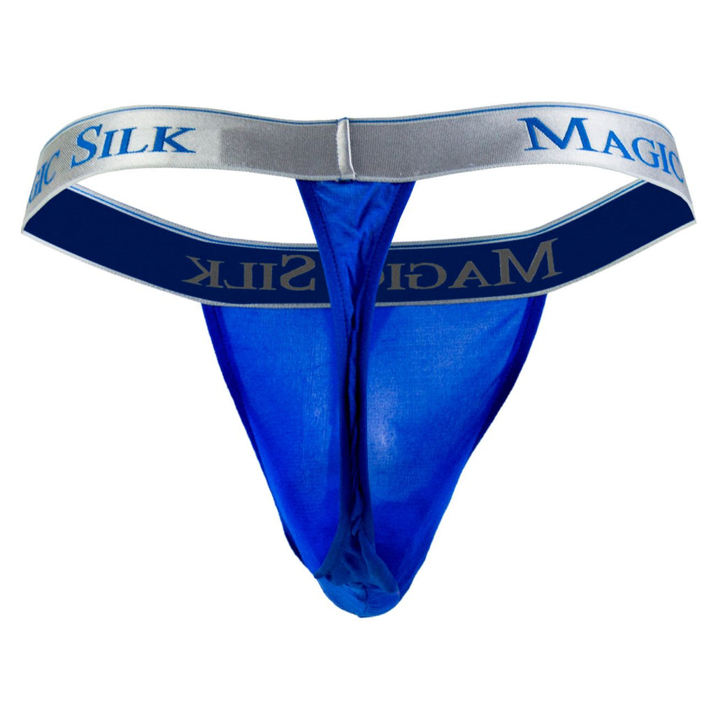 Magic Silk 4586 Silk Knit Micro Thong Color Cobalt - DealByEthan.gay loves Magic Silk
