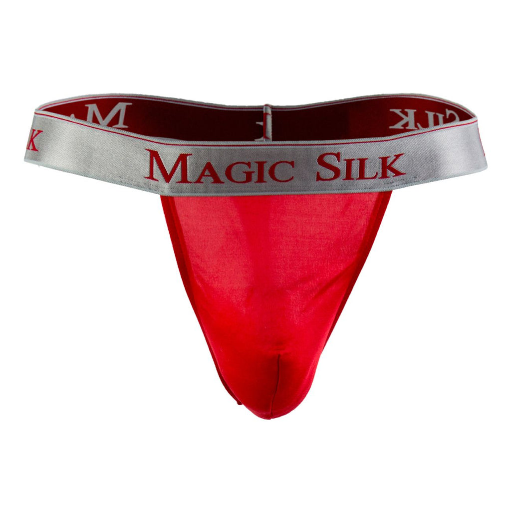 Magic Silk 4586 Silk Knit Micro Thong Color Red - DealByEthan.gay loves Magic Silk