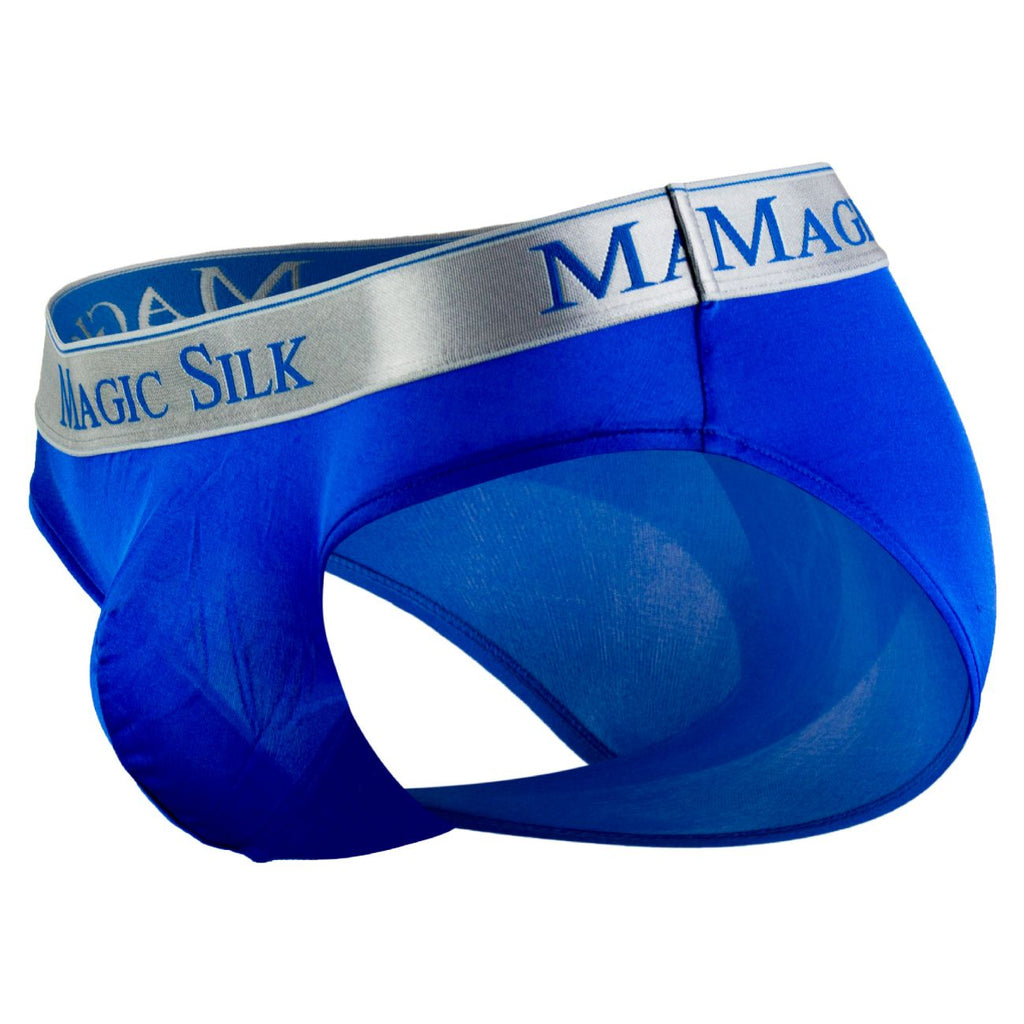 Magic Silk 6386 Silk Knit Low Rise Bikini Color Cobalt - DealByEthan.gay loves Magic Silk