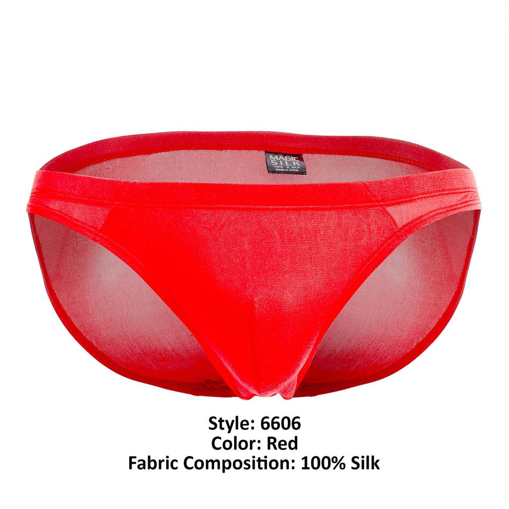 Magic Silk 6606 Silk Briefs Color Red - DealByEthan.gay loves Magic Silk