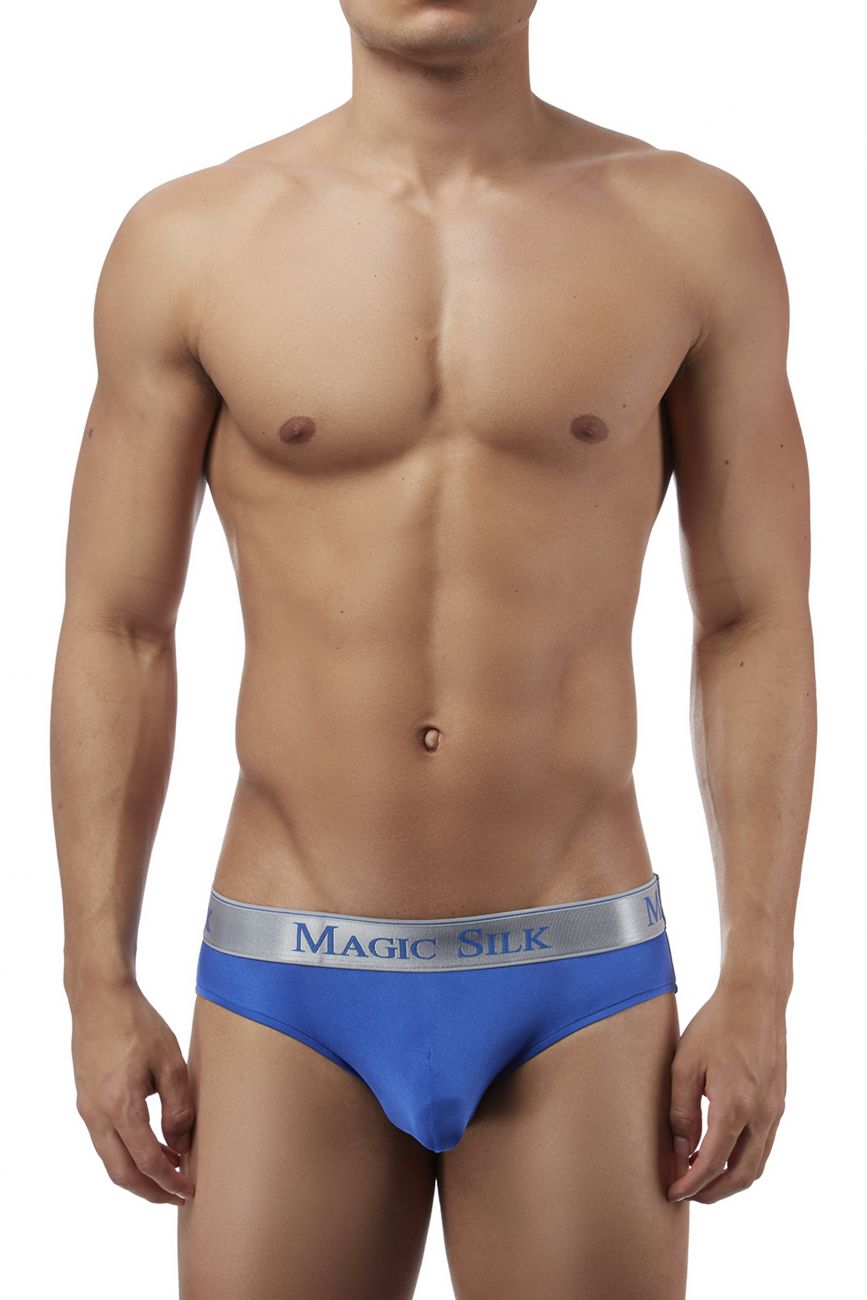 Bikini de tiro bajo en punto de seda Magic Silk 6386 color cobalto