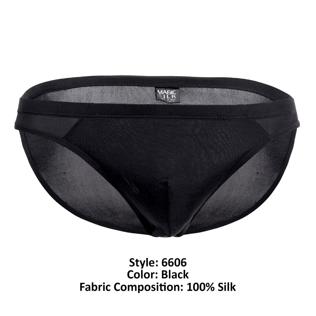 Magic Silk 6606 Seidenslip Farbe Schwarz