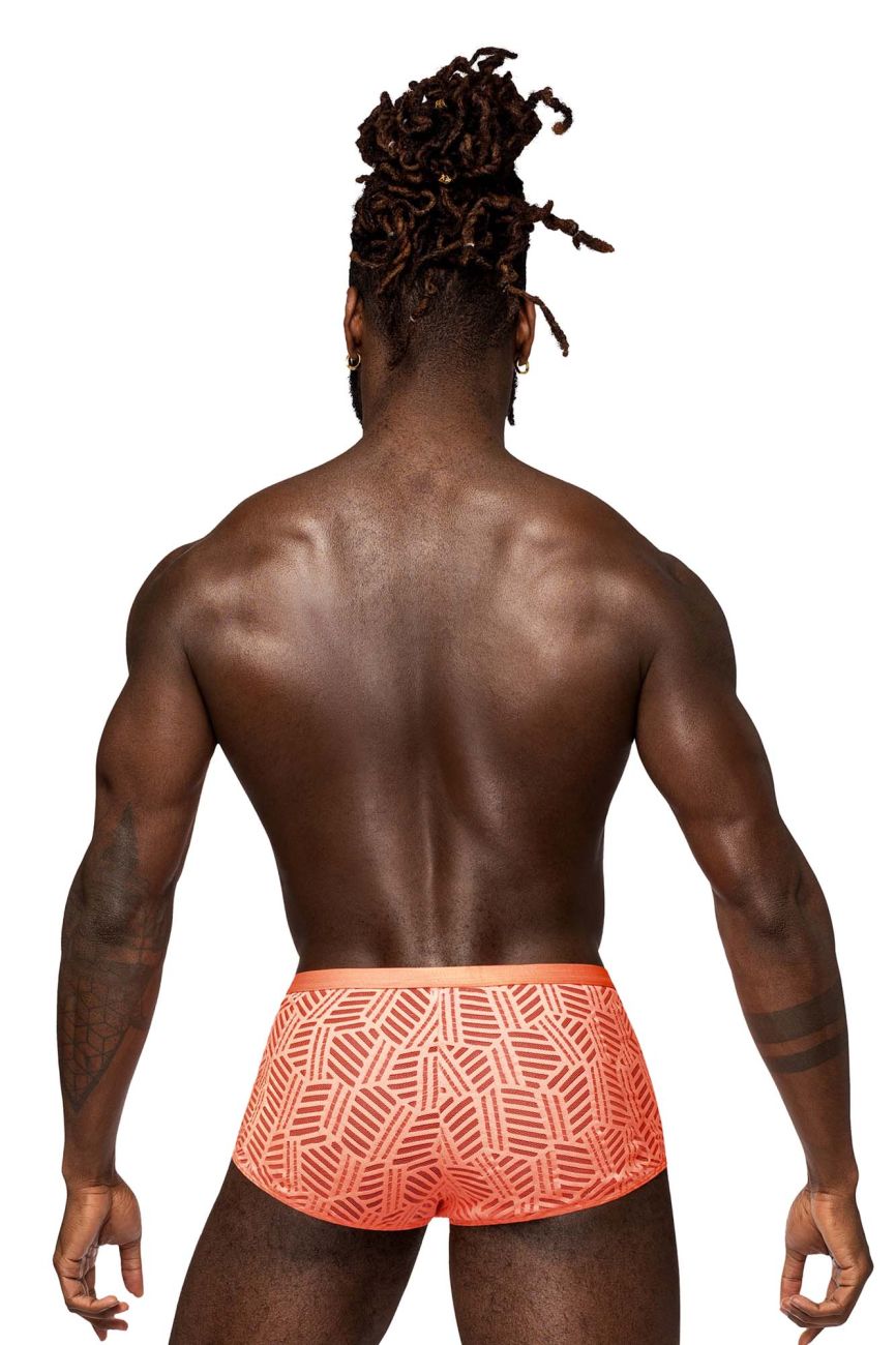 Male Power 125-284 Rude Awakening Cheeky Cutout Short Color Neon Orange - DealByEthan.gay loves Male Power