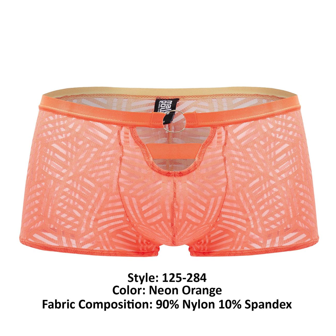 Male Power 125-284 Rude Awakening Cheeky Cutout Short Color Neon Orange - DealByEthan.gay loves Male Power