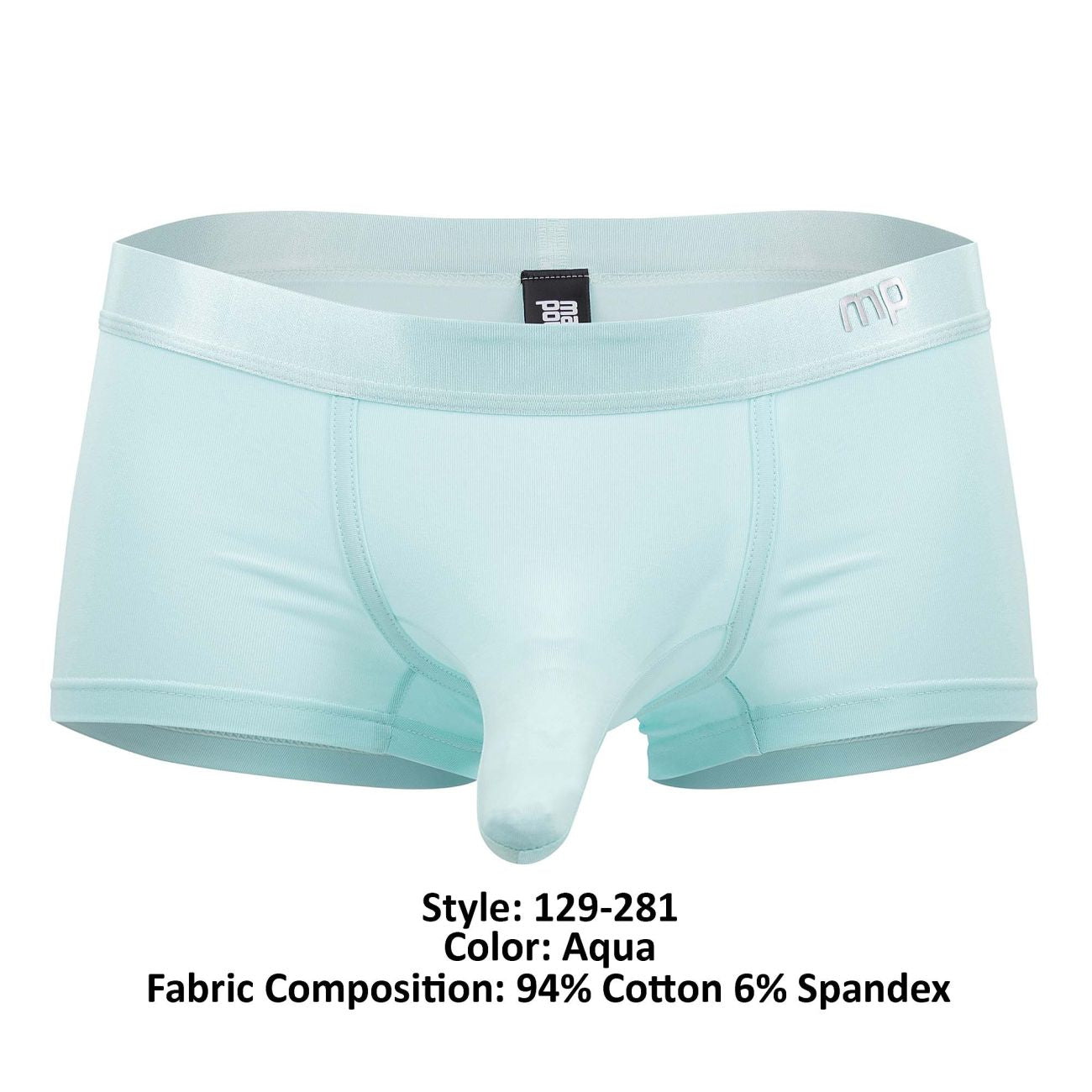 Male Power 129-281 Easy Breezy Mini Short with Sleeve Color Aqua - DealByEthan.gay loves Male Power
