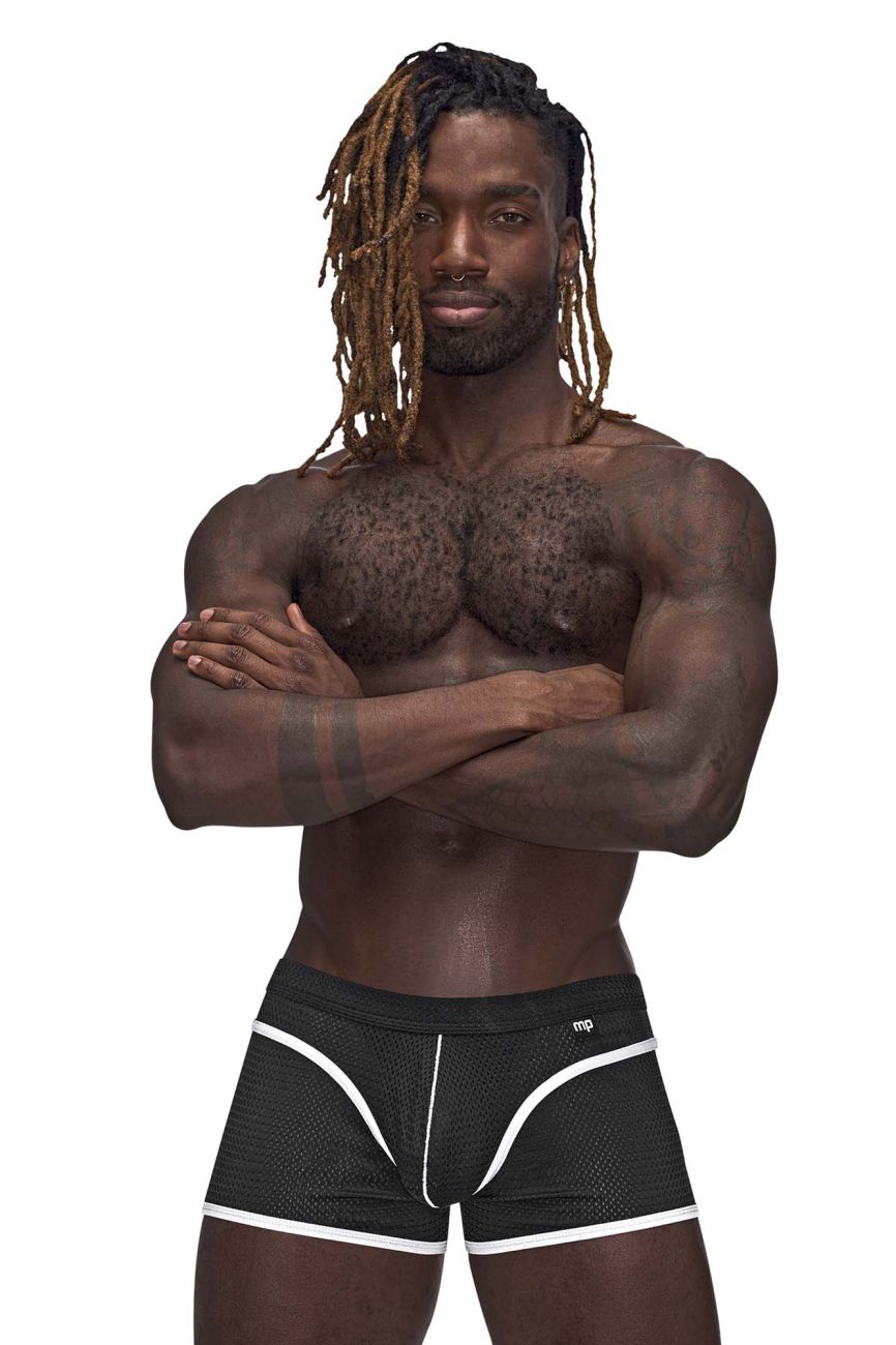 Male Power 142-273 Sport Mesh Mini Short Color Black - DealByEthan.gay loves Male Power