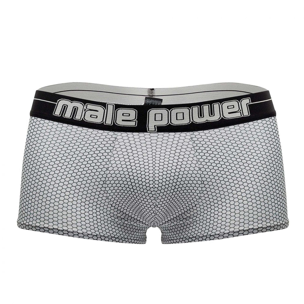 Male Power 145-269 Sexagon Mini Short Color Gray - DealByEthan.gay loves Male Power