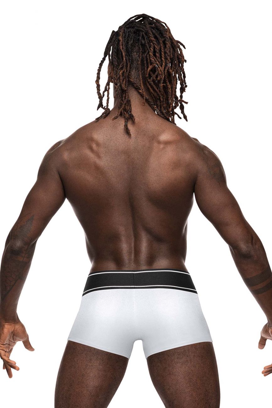 Male Power 153-275 Modal Rib Pouch Short Color White - DealByEthan.gay loves Male Power