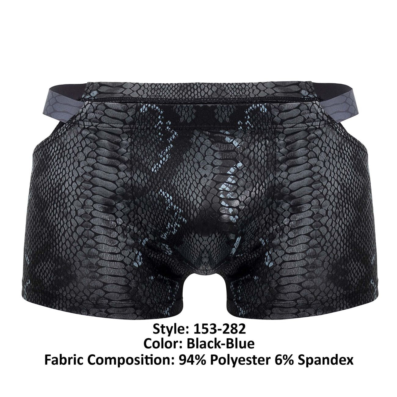 Male Power 153-282 S-naked Pouch Short Color Black-Blue - DealByEthan.gay loves Male Power