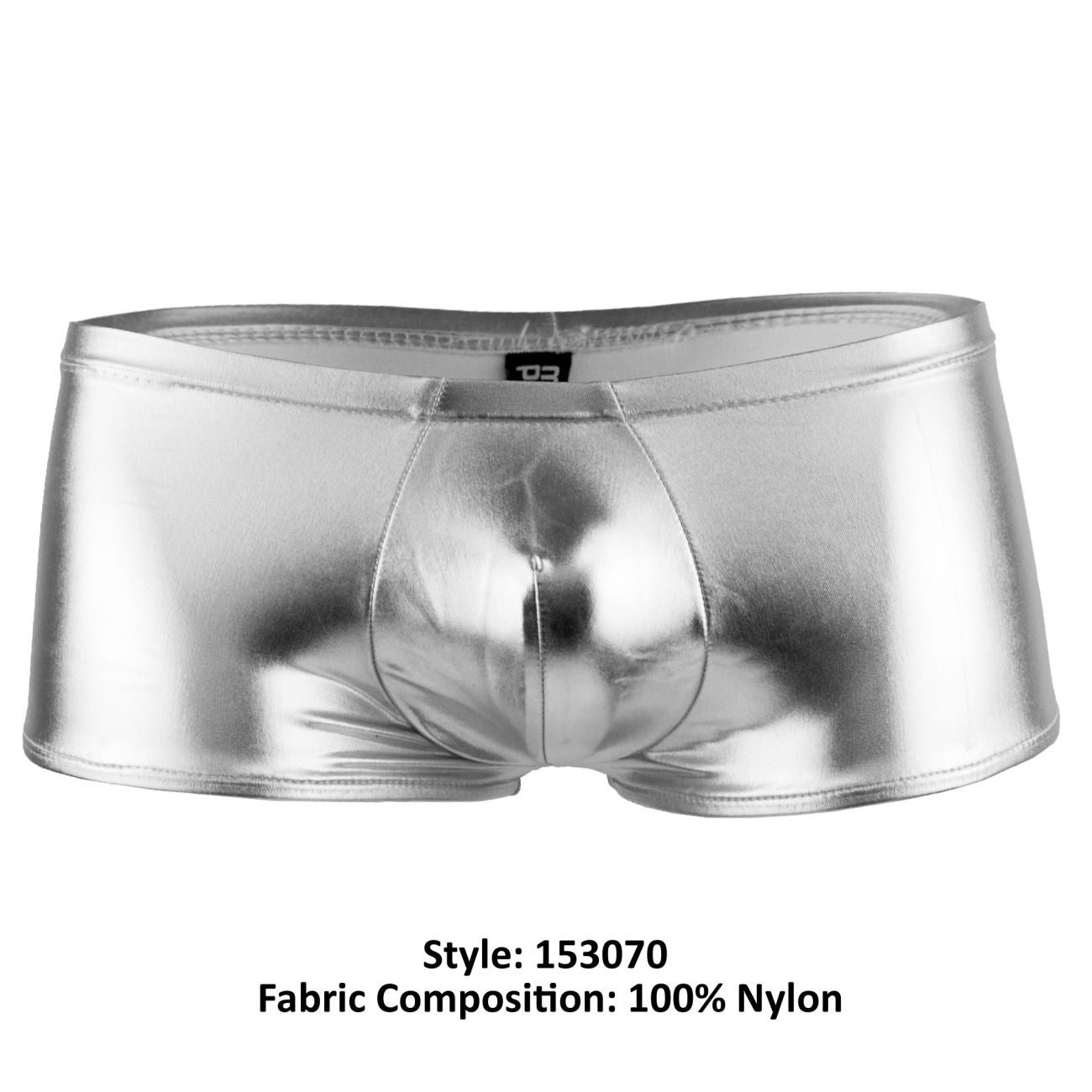 Male Power 153070 Heavy Metal Mini Short Boxer Briefs Color Silver - DealByEthan.gay loves Male Power