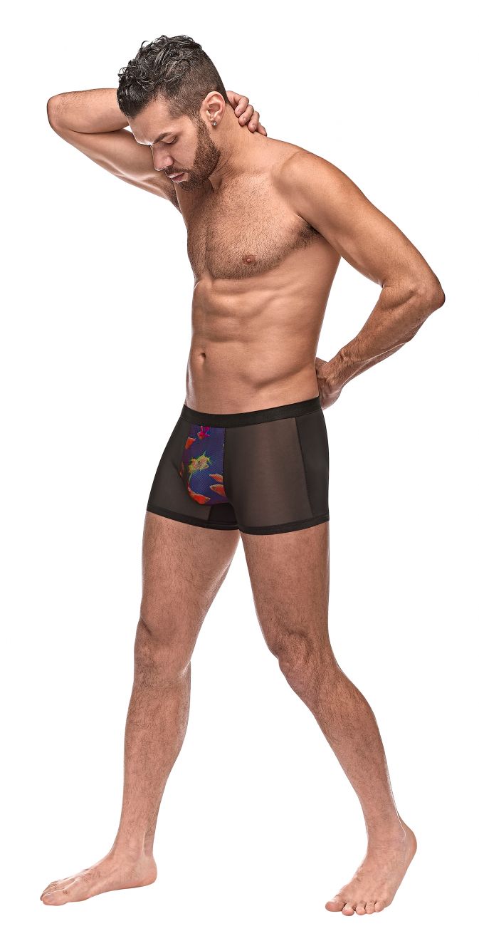 Male Power 183-262 Private Screen Fish print Trunks Color Black - DealByEthan.gay loves Male Power