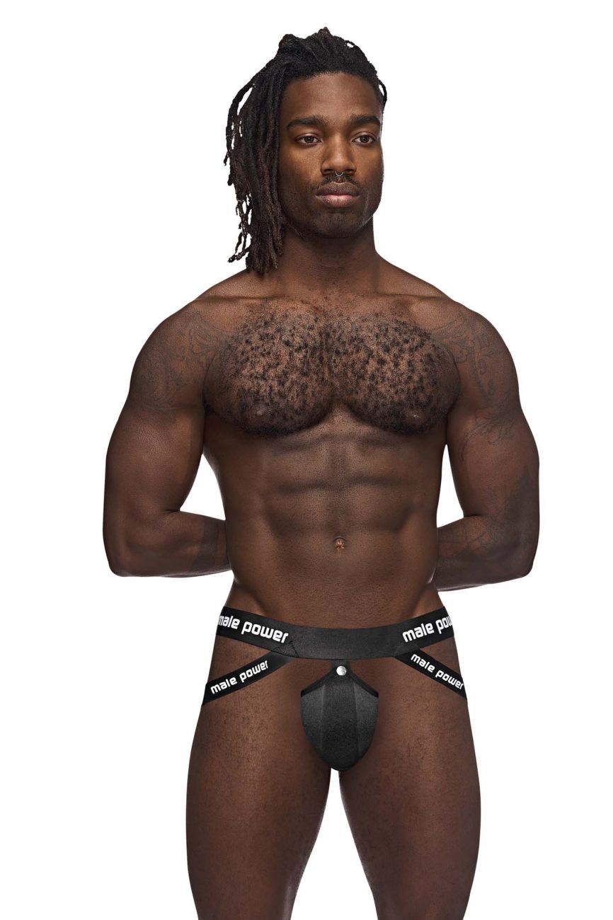 Male Power 345-267 Helmet Jockstrap Color Black - DealByEthan.gay loves Male Power