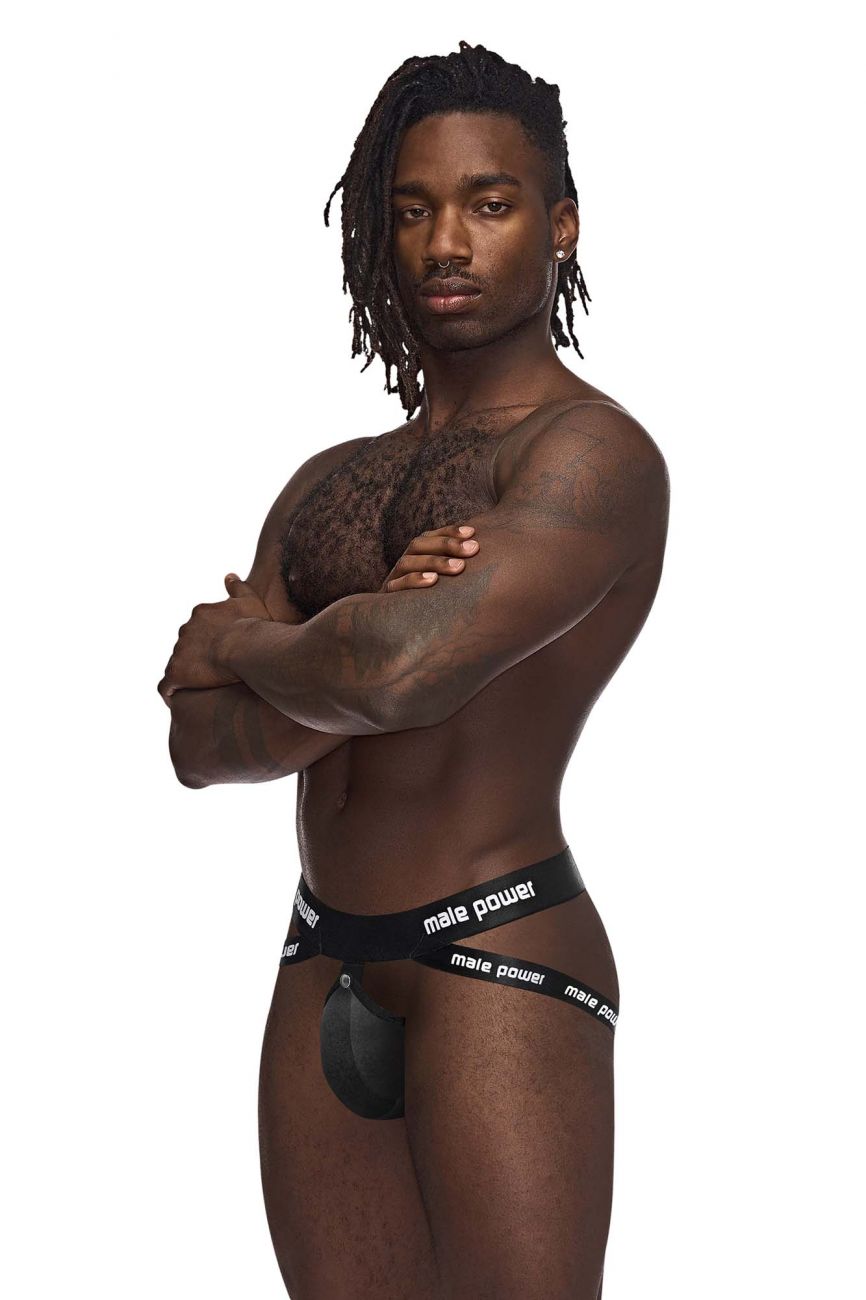 Male Power 345-267 Helmet Jockstrap Color Black - DealByEthan.gay loves Male Power