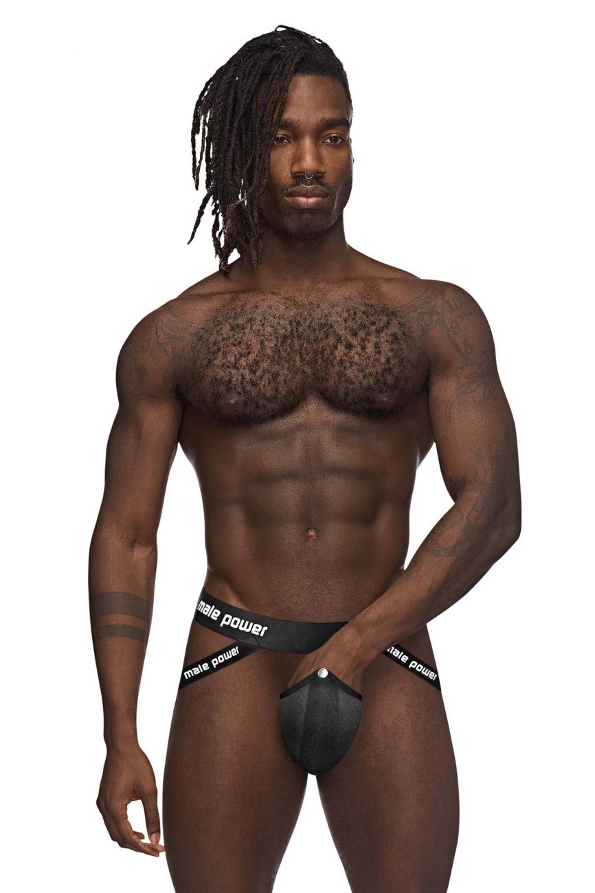 Male Power 345-267 Helmet Jockstrap Color Black - DealByEthan.gay loves Male Power