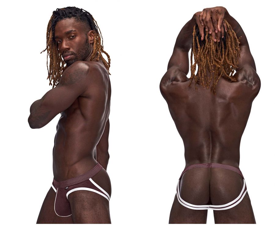 Male Power 354-273 Sport Mesh Jock Color Burgundy - DealByEthan.gay loves Male Power
