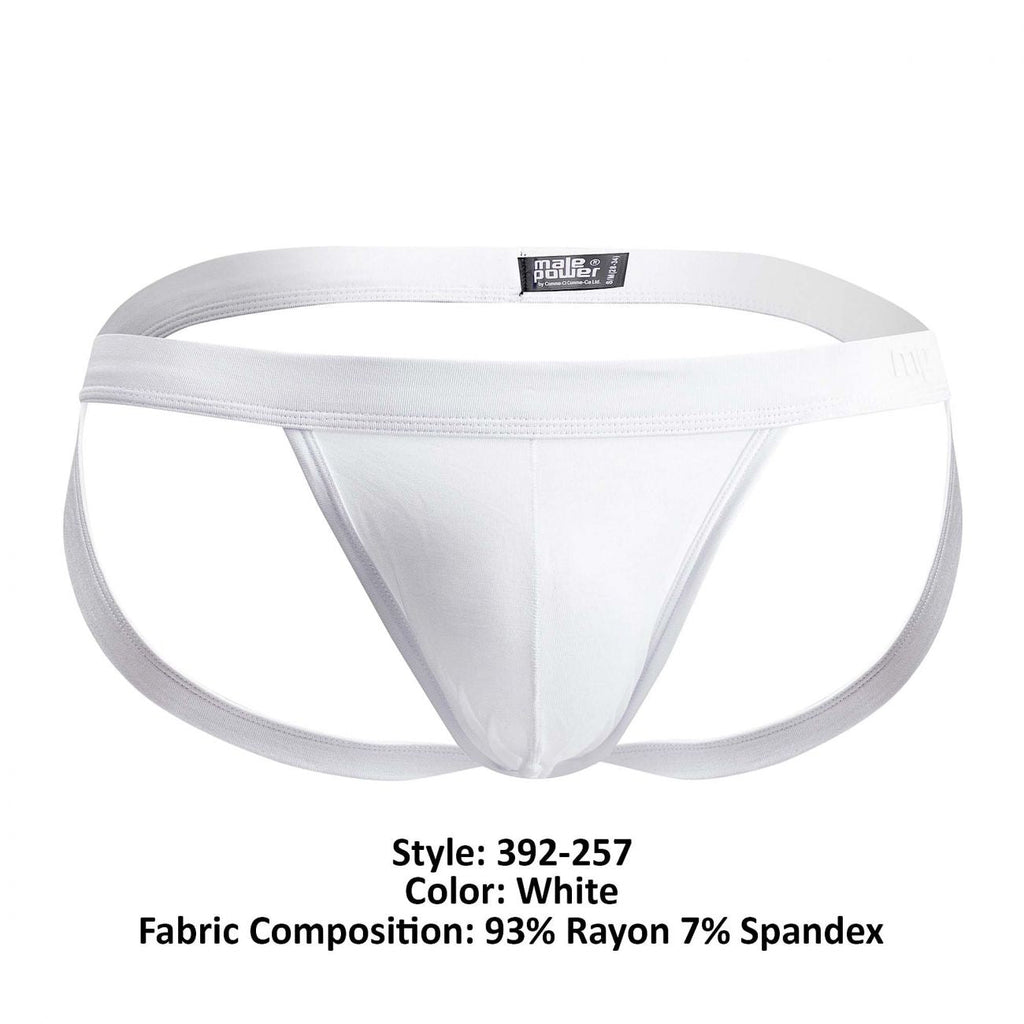 Male Power 392-257 Pure Comfort Sport Jock Color White - DealByEthan.gay loves Male Power