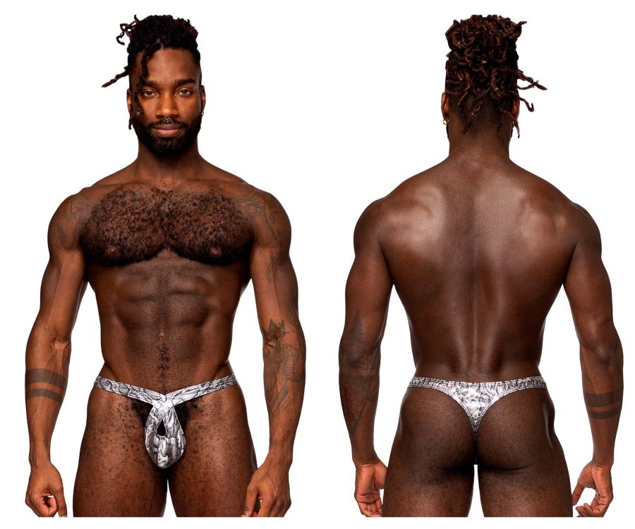 Male Power 409-282 S-naked Criss Cross Thong Color Silver-Black - DealByEthan.gay loves Male Power
