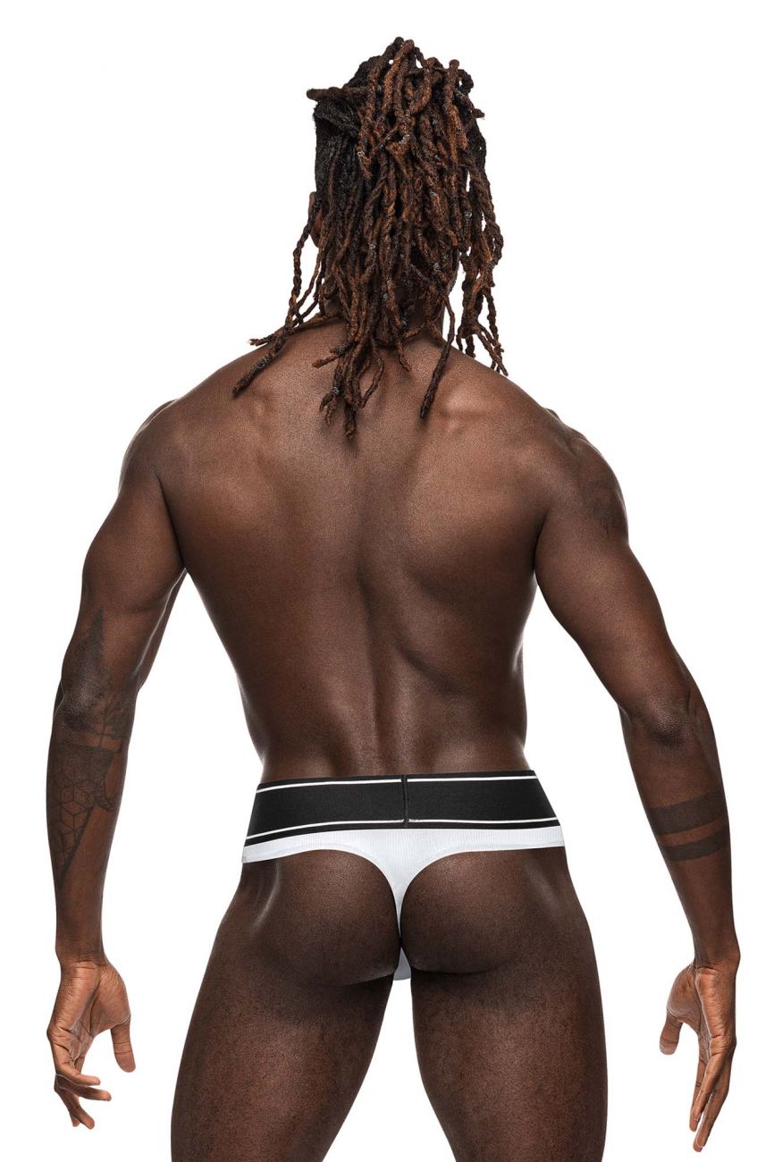 Male Power 442-275 Modal Rib Bong Thong Color White - DealByEthan.gay loves Male Power