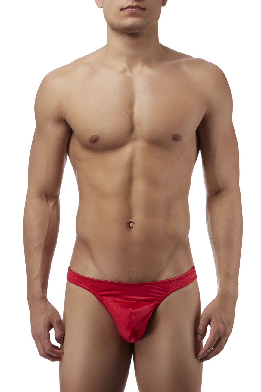 Male Power 442076 Satin Lycra Bong Thong Color Red - DealByEthan.gay loves Male Power