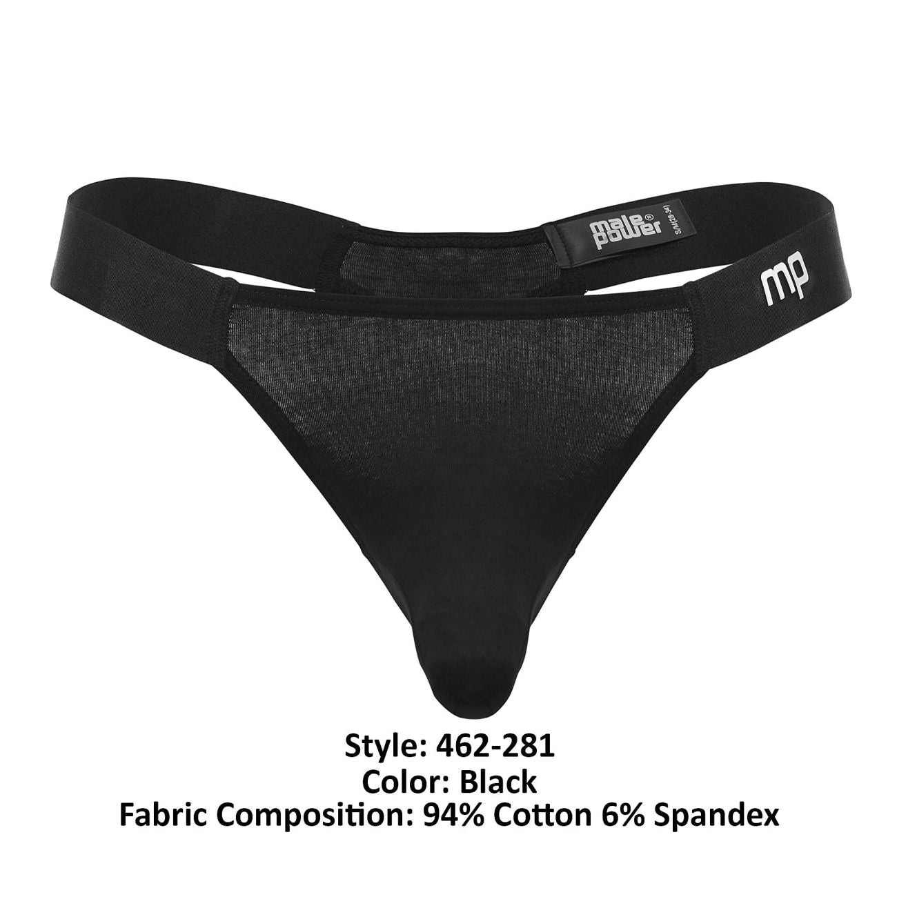 Male Power 462-281 Easy Breezy Thong Sleeve Color Black - DealByEthan.gay loves Male Power