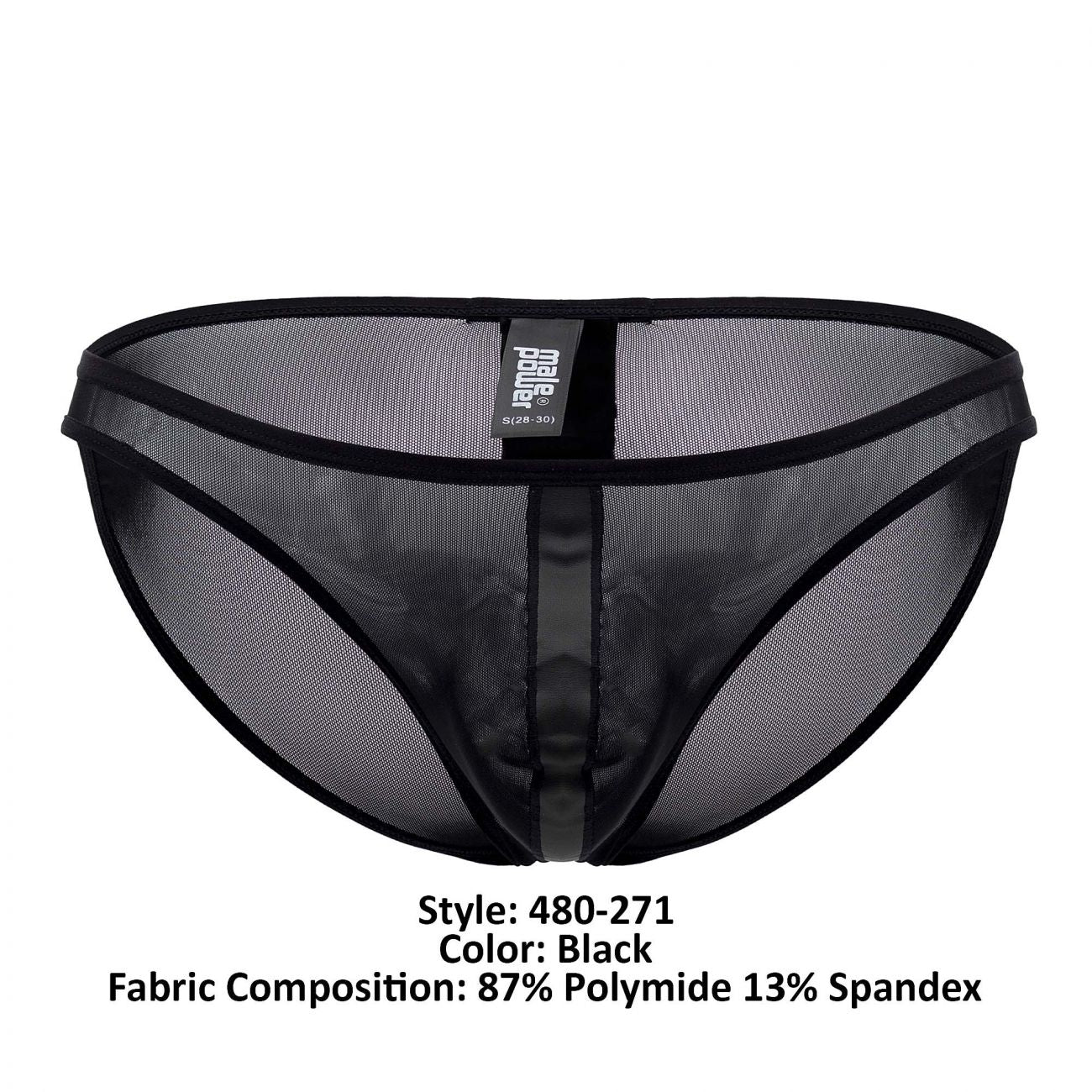 Male Power 480-271 Landing Strip Bikini Brief Color Black - DealByEthan.gay loves Male Power