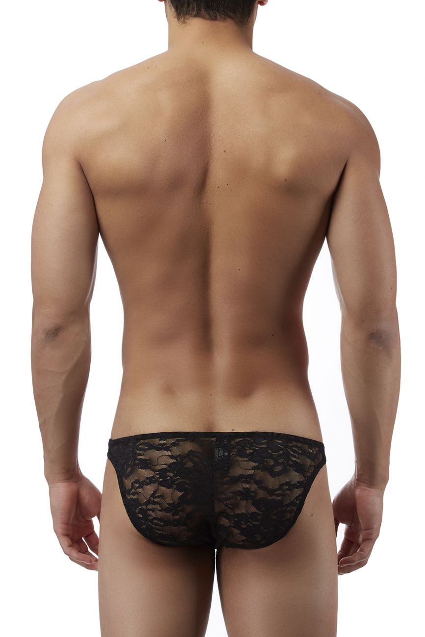 Male Power 491162 Stretch Lace Wonder Bikini Color Black - DealByEthan.gay loves Male Power