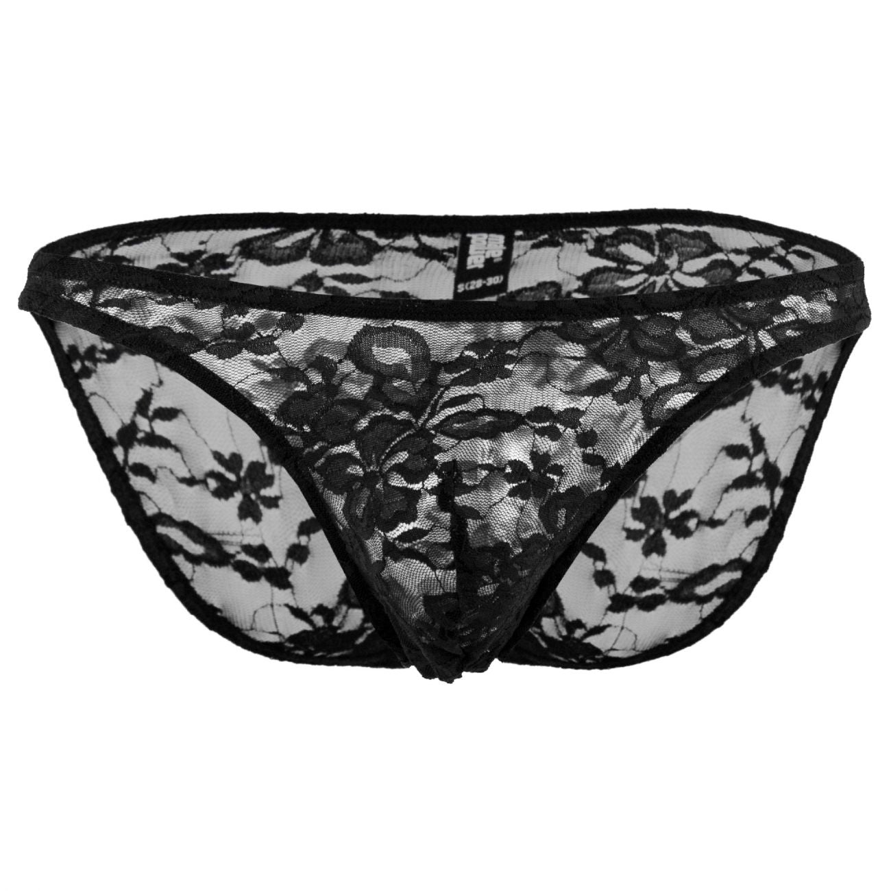 Male Power 491162 Stretch Lace Wonder Bikini Color Black - DealByEthan.gay loves Male Power