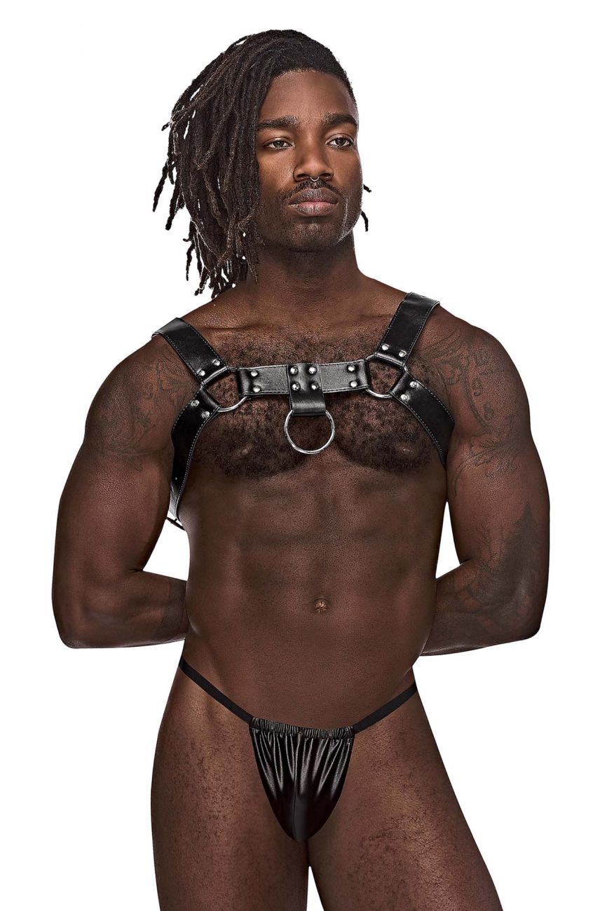 Male Power 590-266 Leather Aries Harness Color Black - DealByEthan.gay loves Male Power