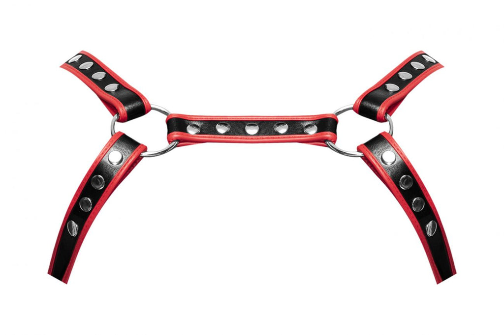 Male Power 596-266 PU Leather Leo Color Black-Red - DealByEthan.gay loves Male Power